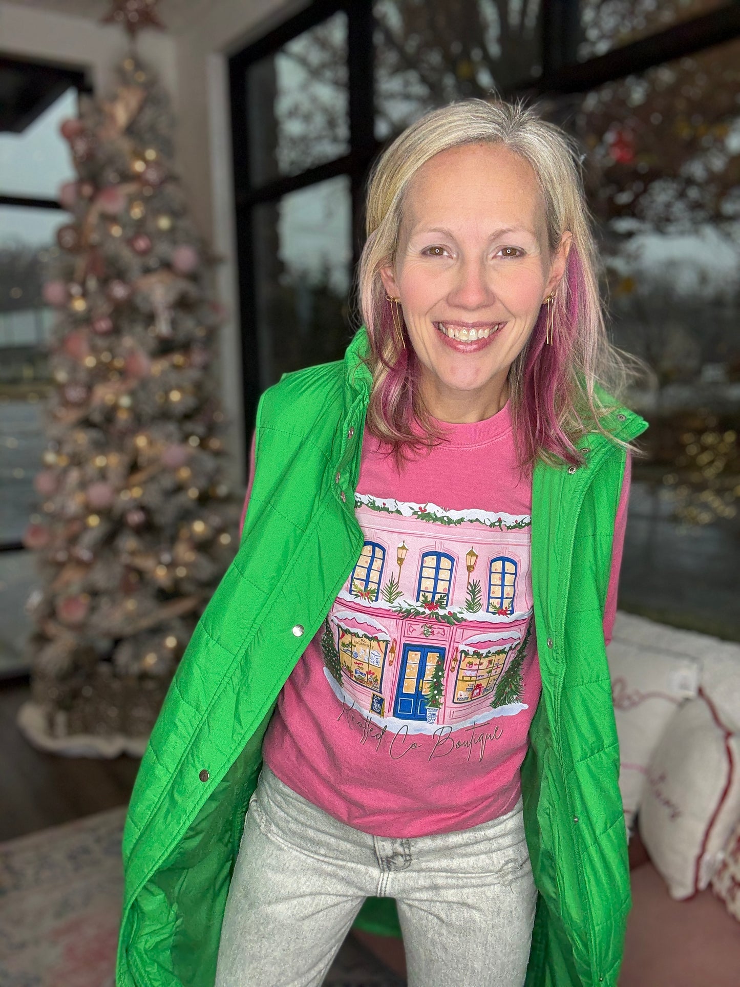 Summit Puffer Vest- Green