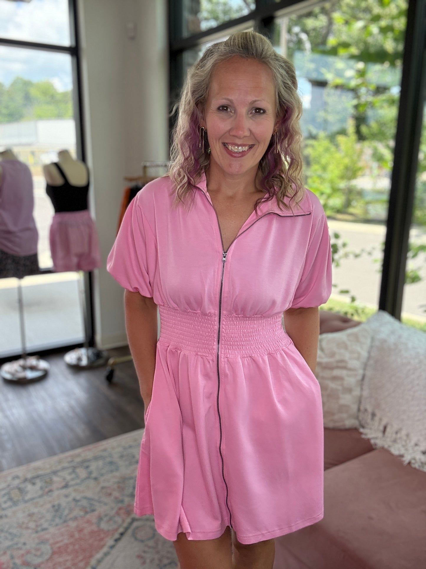 Marren Dress-Pink