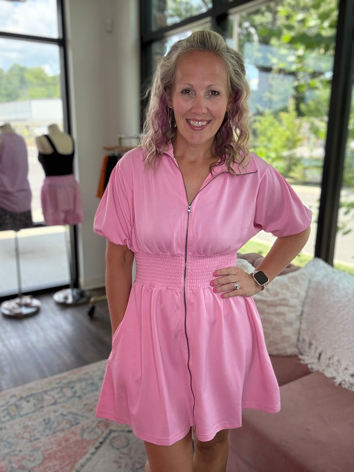 Marren Dress-Pink