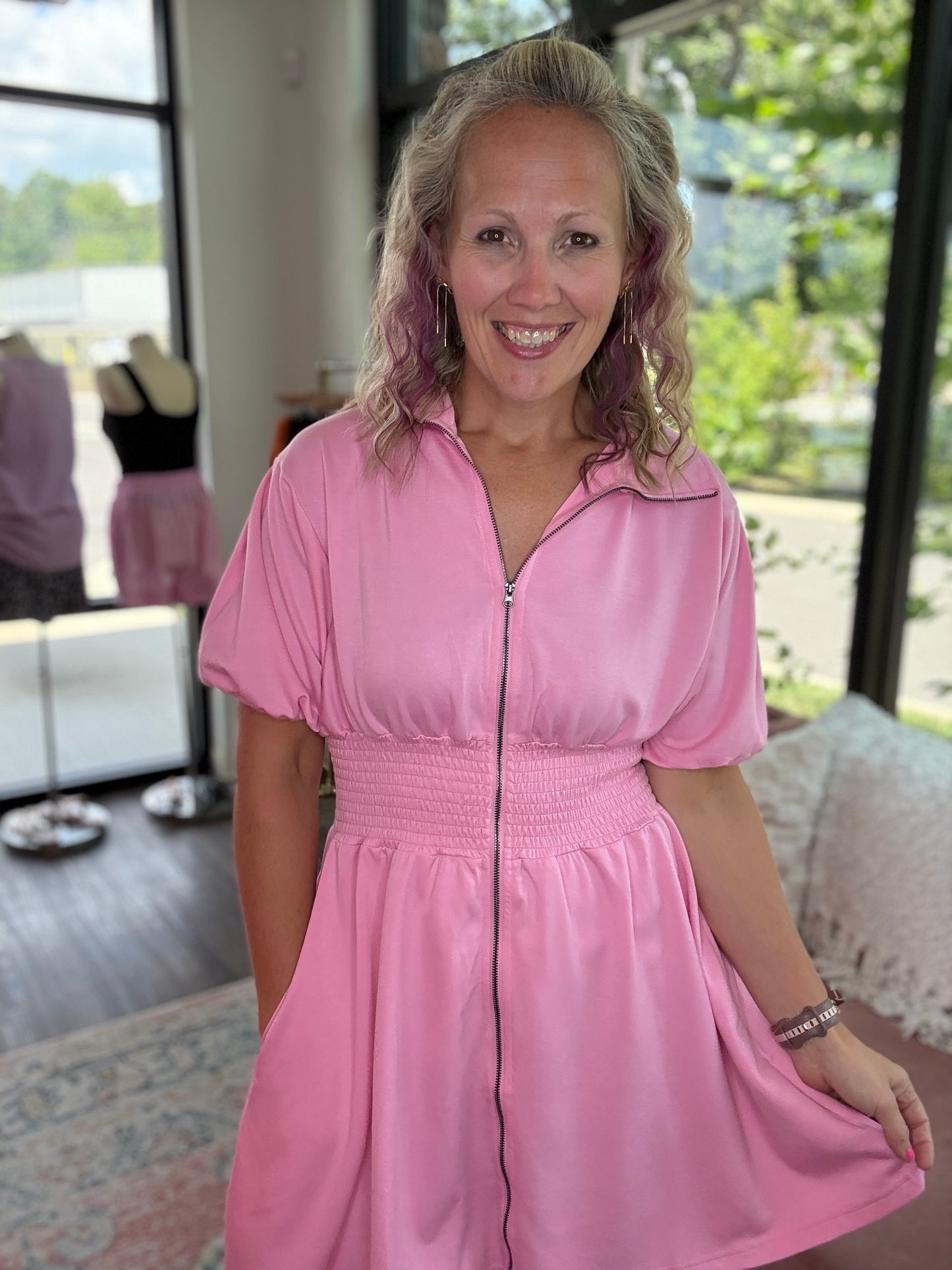 Marren Dress-Pink