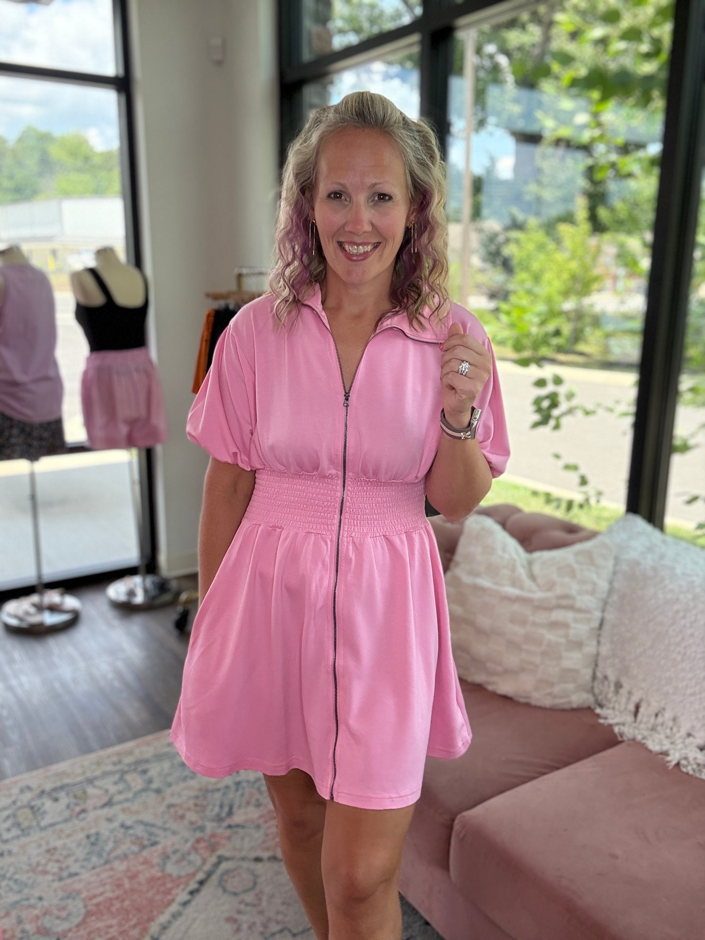 Marren Dress-Pink