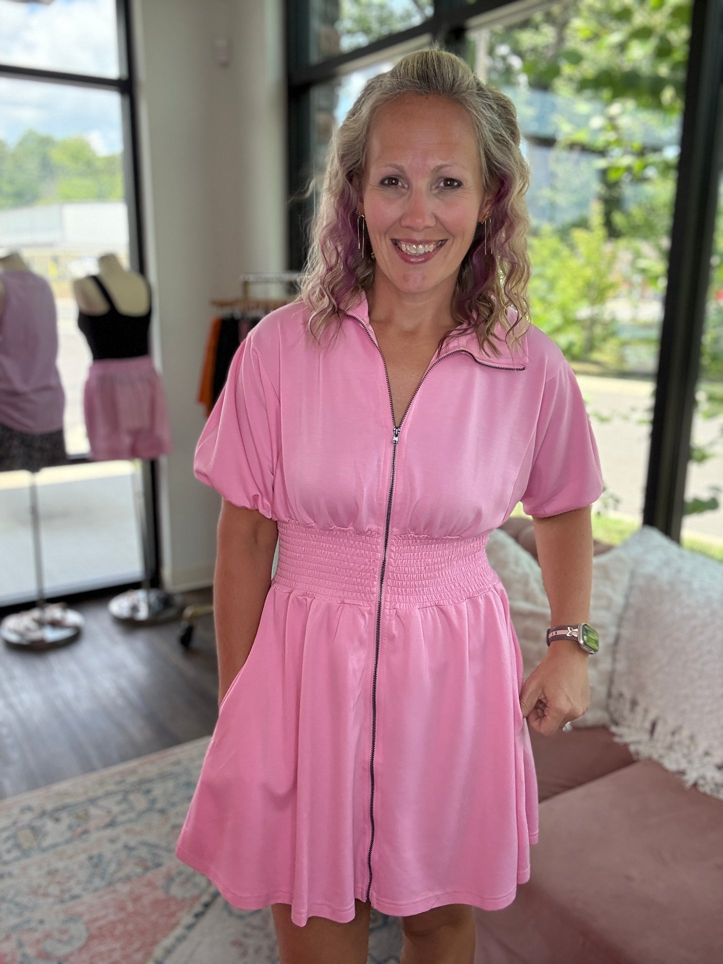 Marren Dress-Pink