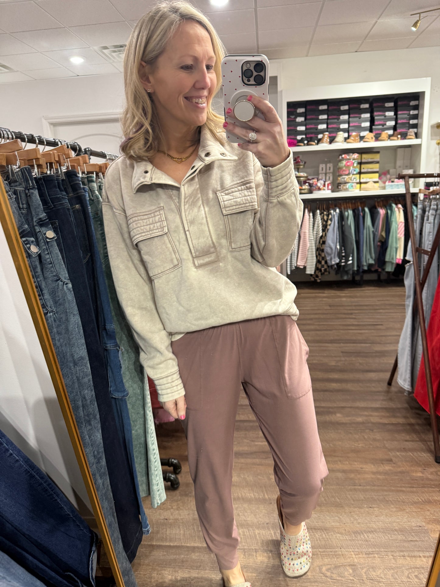 Butter Joggers- Rose