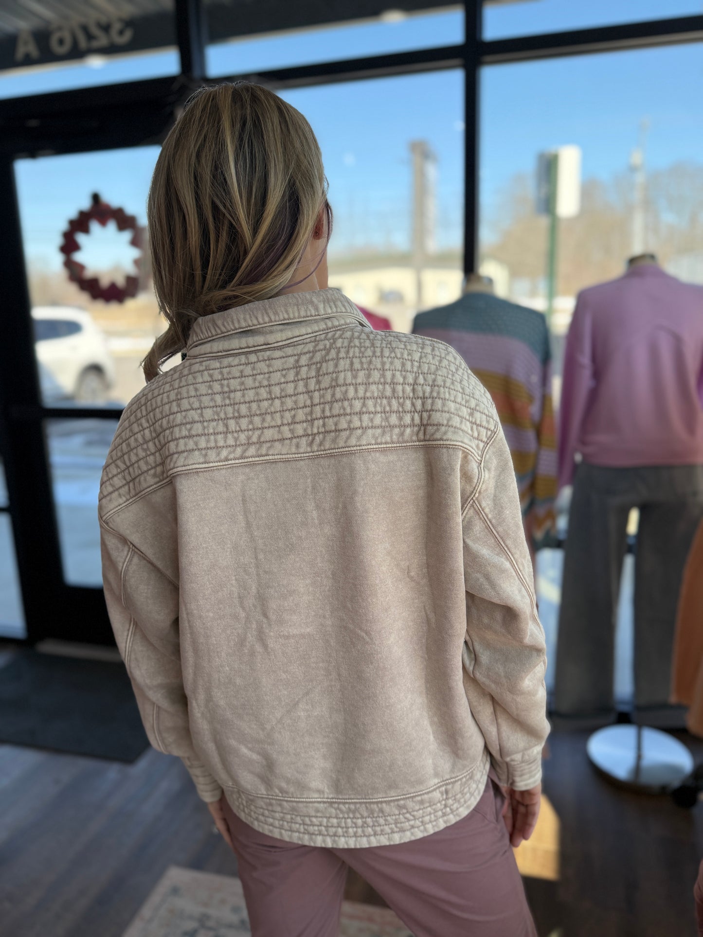 Mocha Pocket Pullover