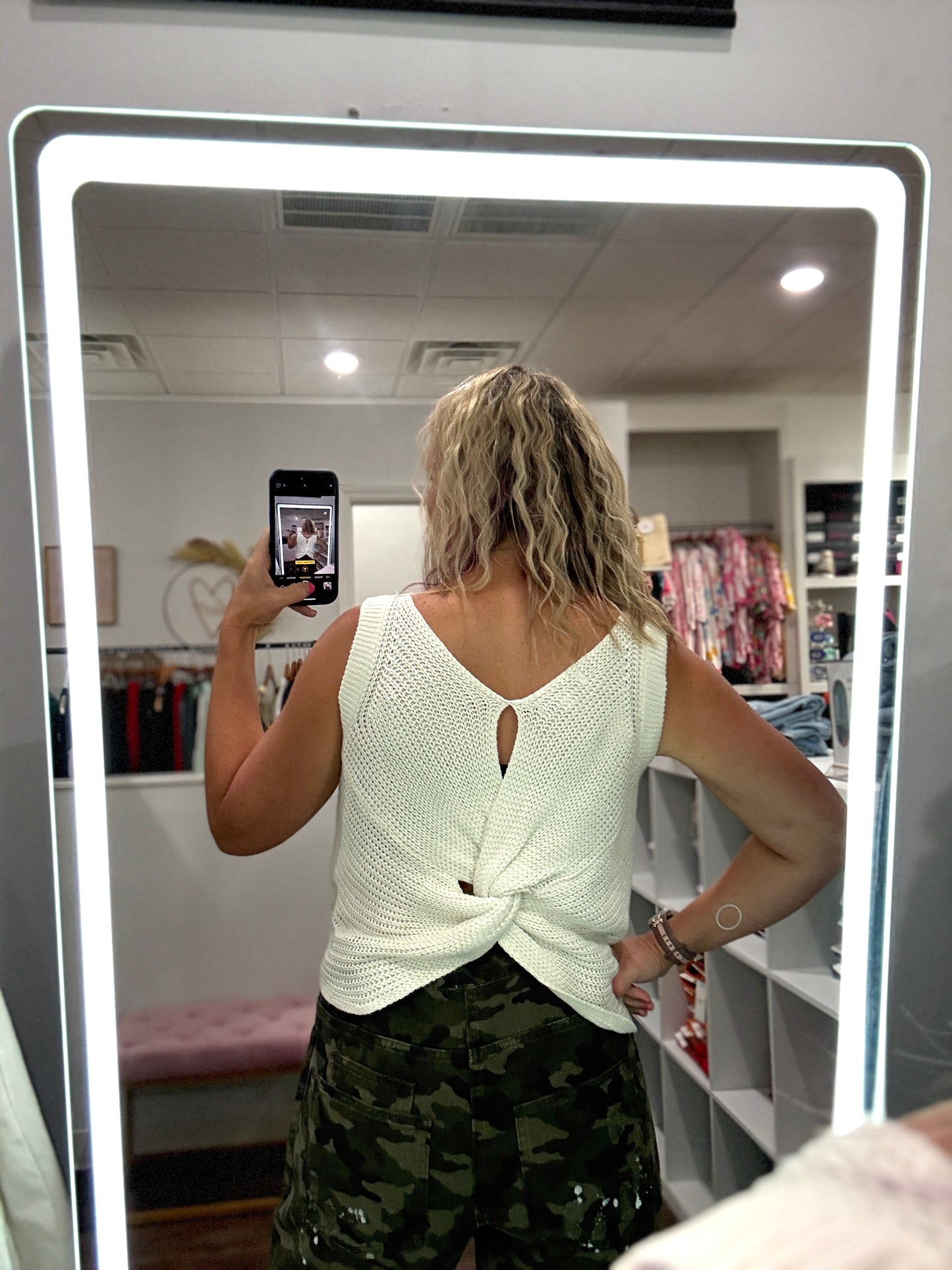 Hamptons Twist Back Top