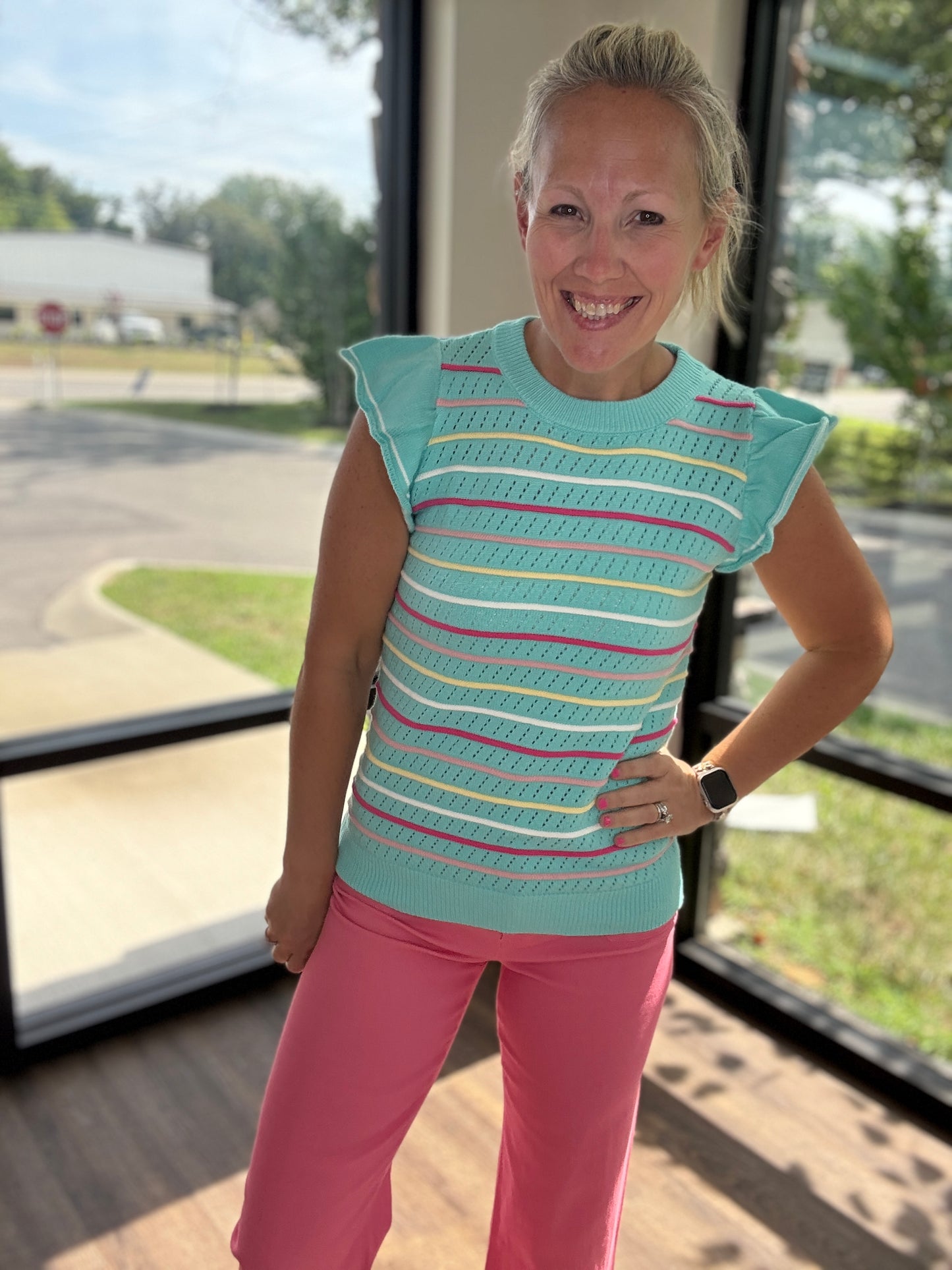 Whimsical Striped Sweater