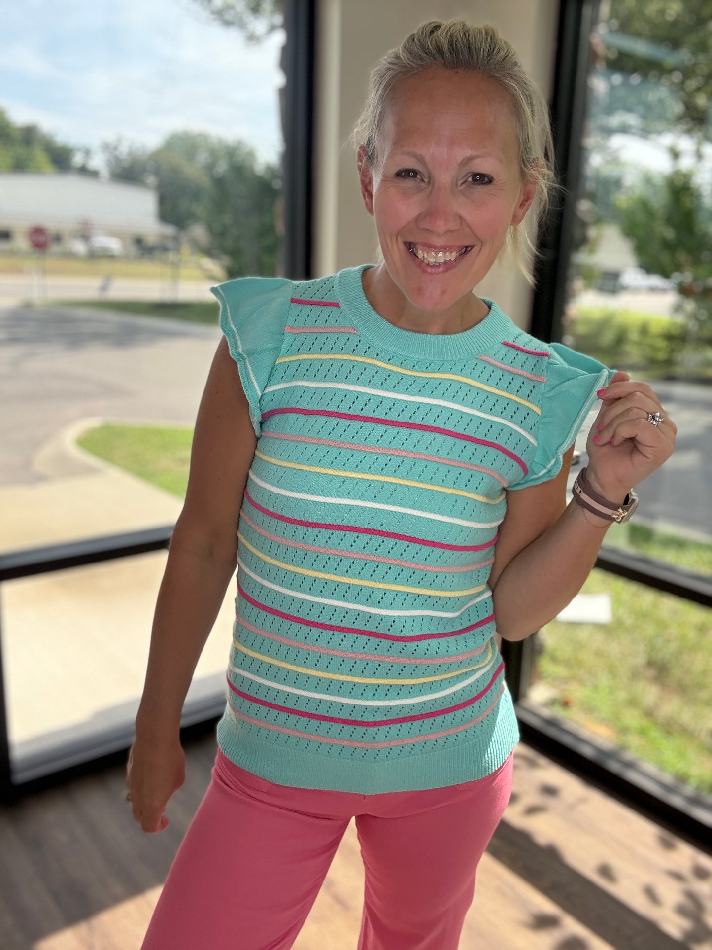 Whimsical Striped Sweater