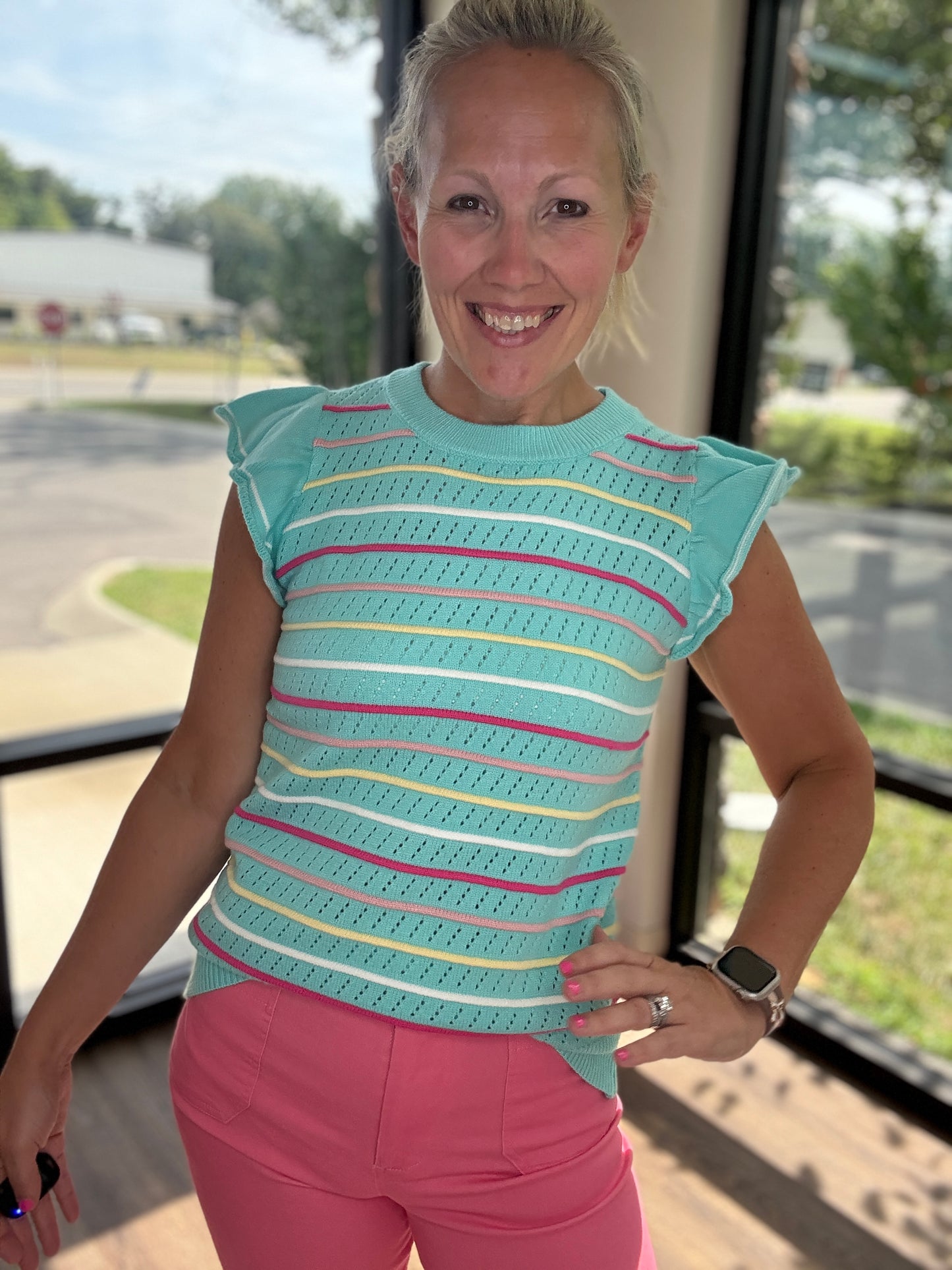 Whimsical Striped Sweater