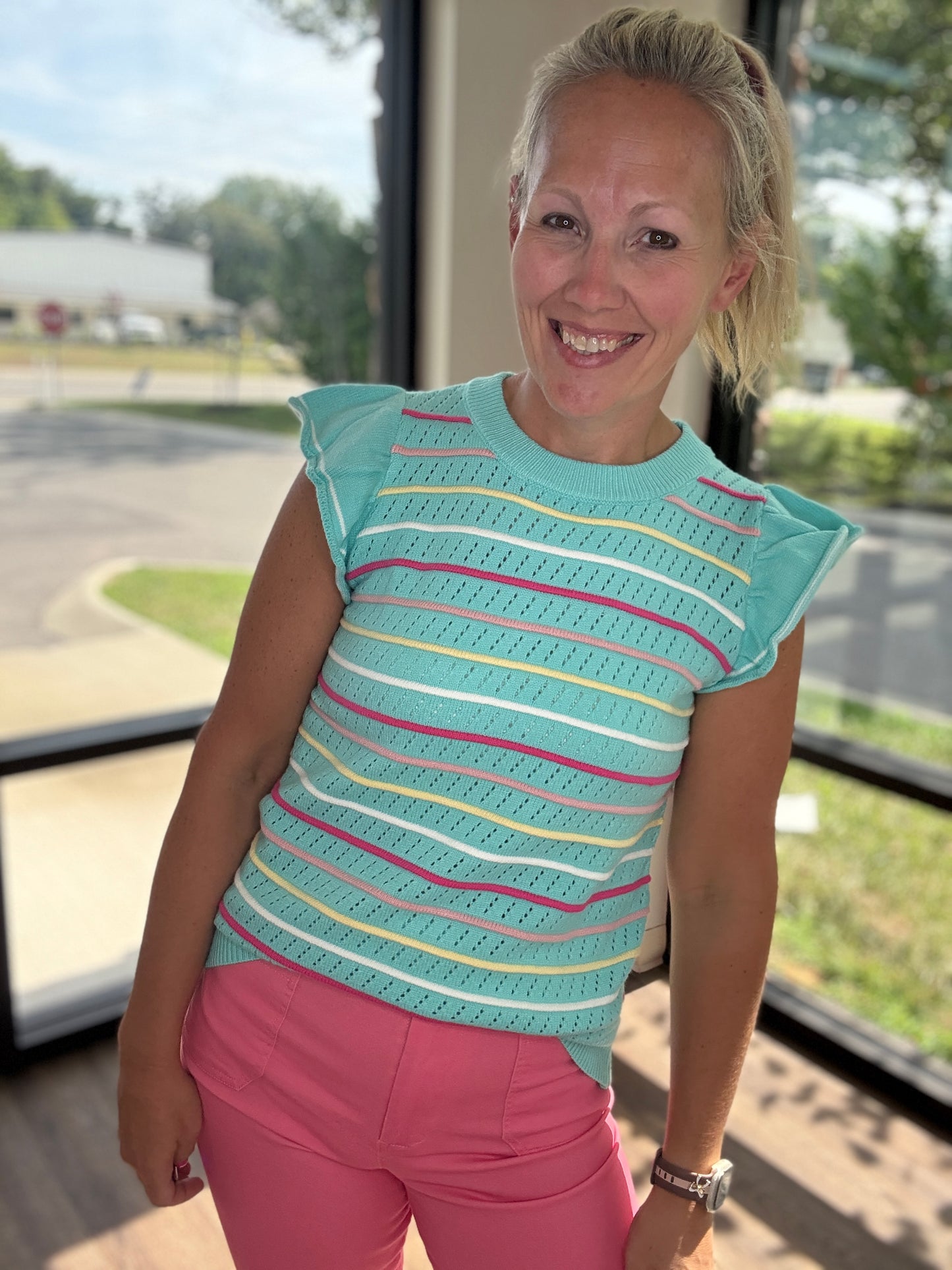 Whimsical Striped Sweater
