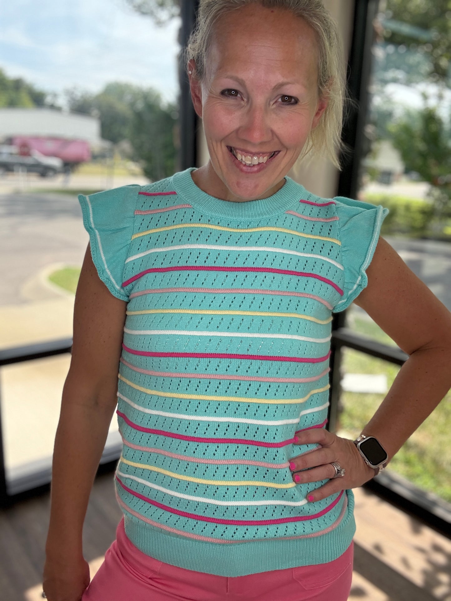 Whimsical Striped Sweater