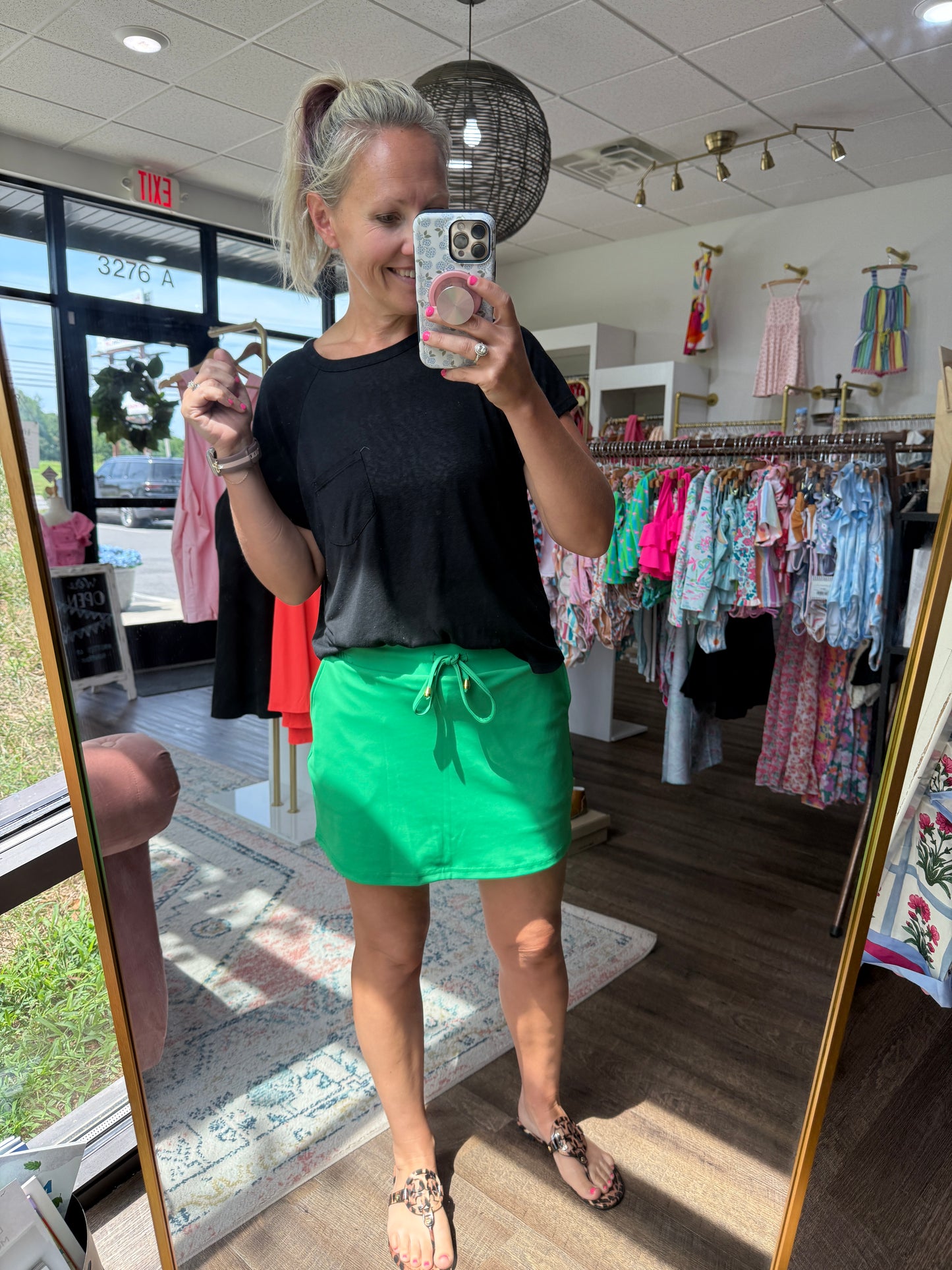 Kelly Green Skort