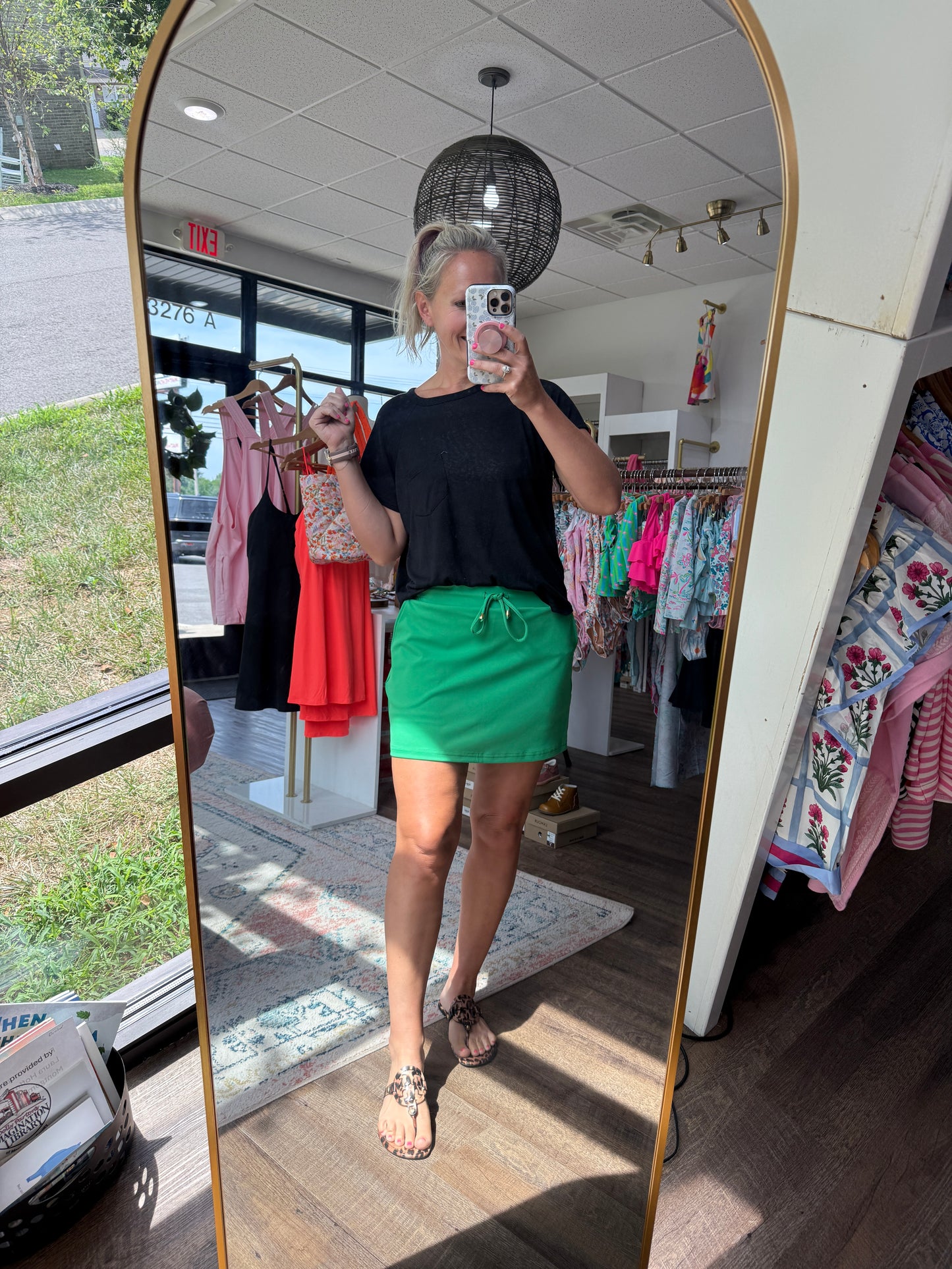 Kelly Green Skort