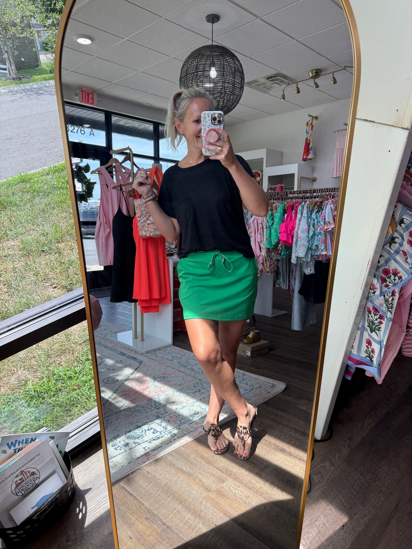 Kelly Green Skort