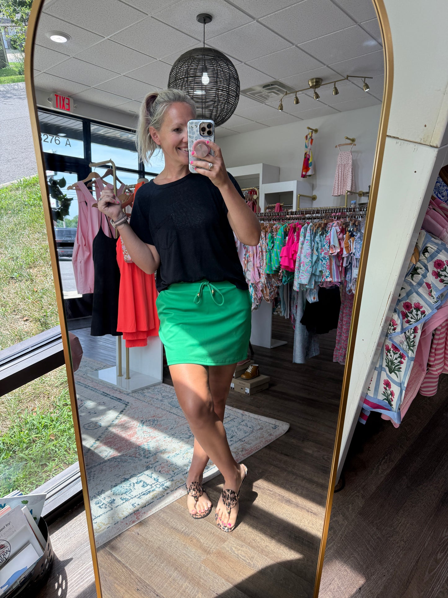 Kelly Green Skort