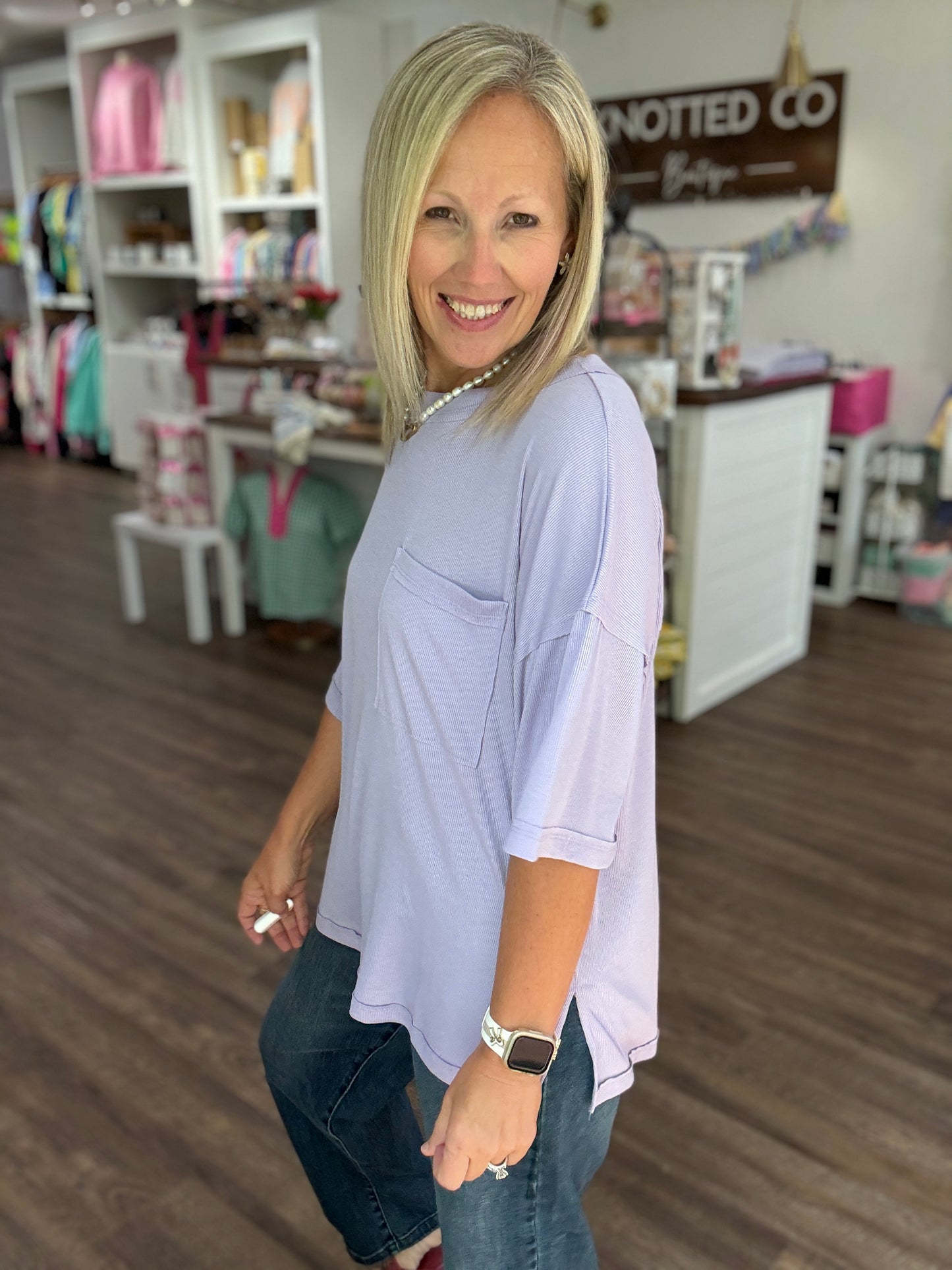 Lilac Boyfriend Tee
