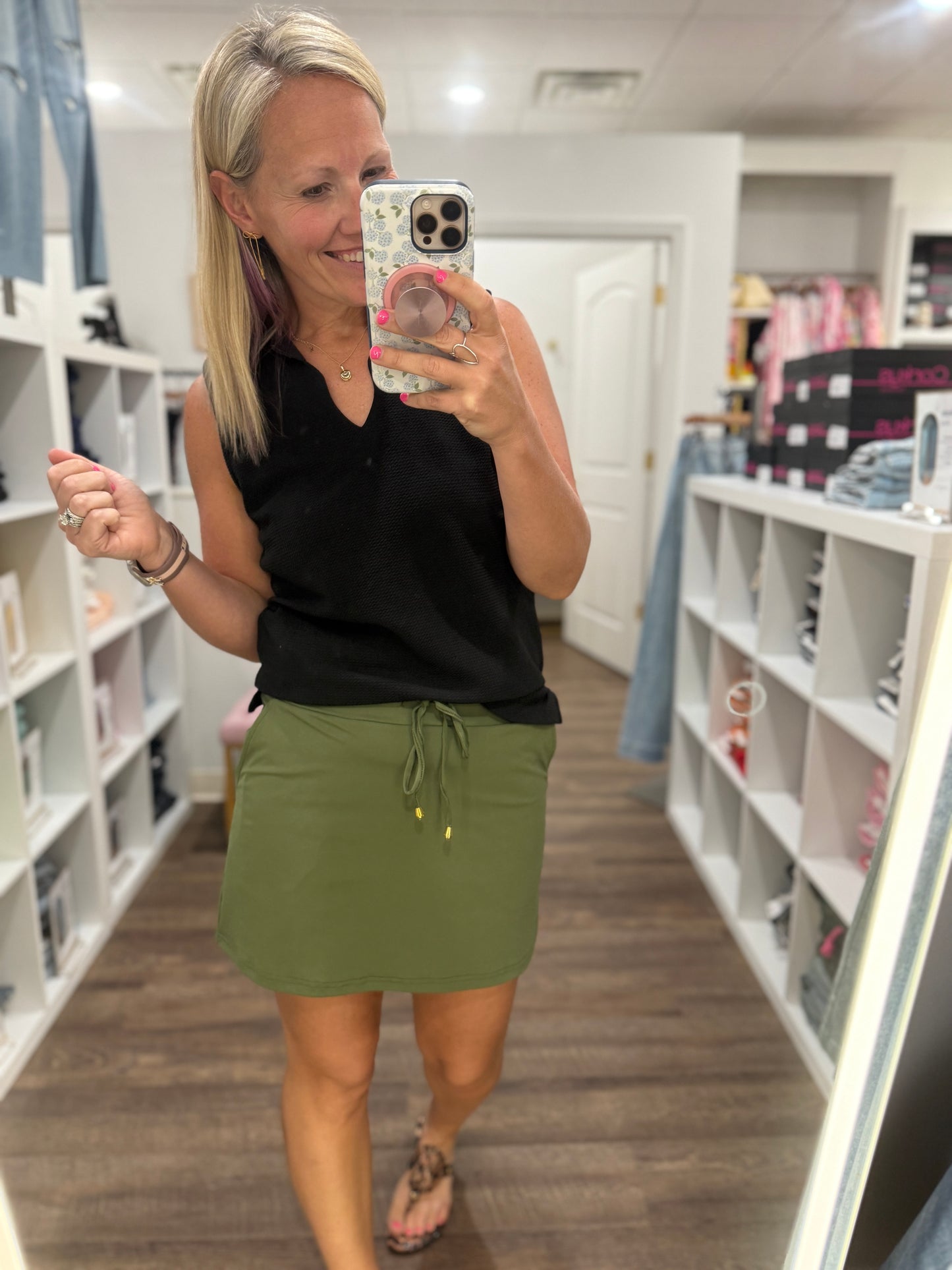 Olive Skort