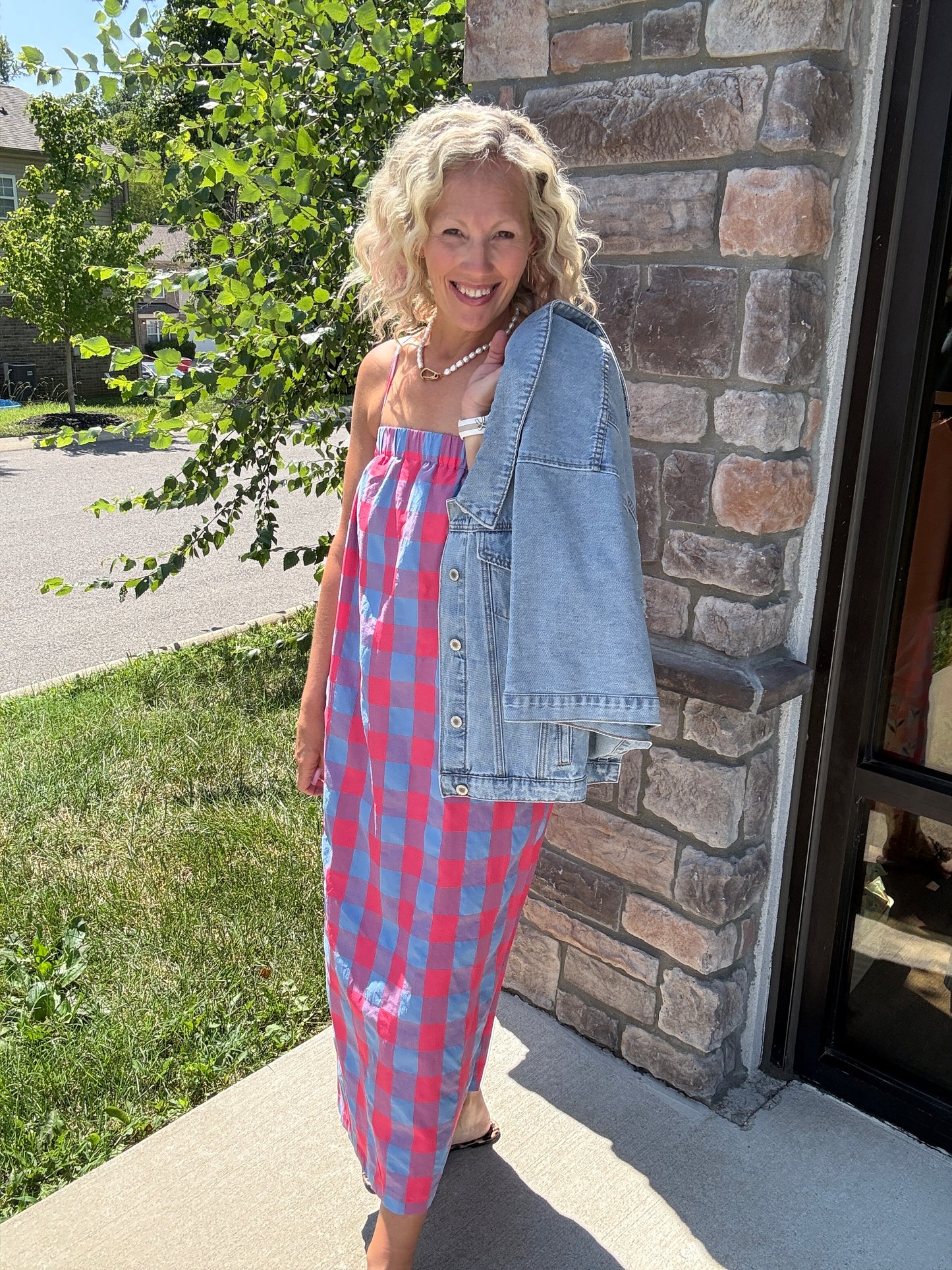 Plaid to Meet You Dress