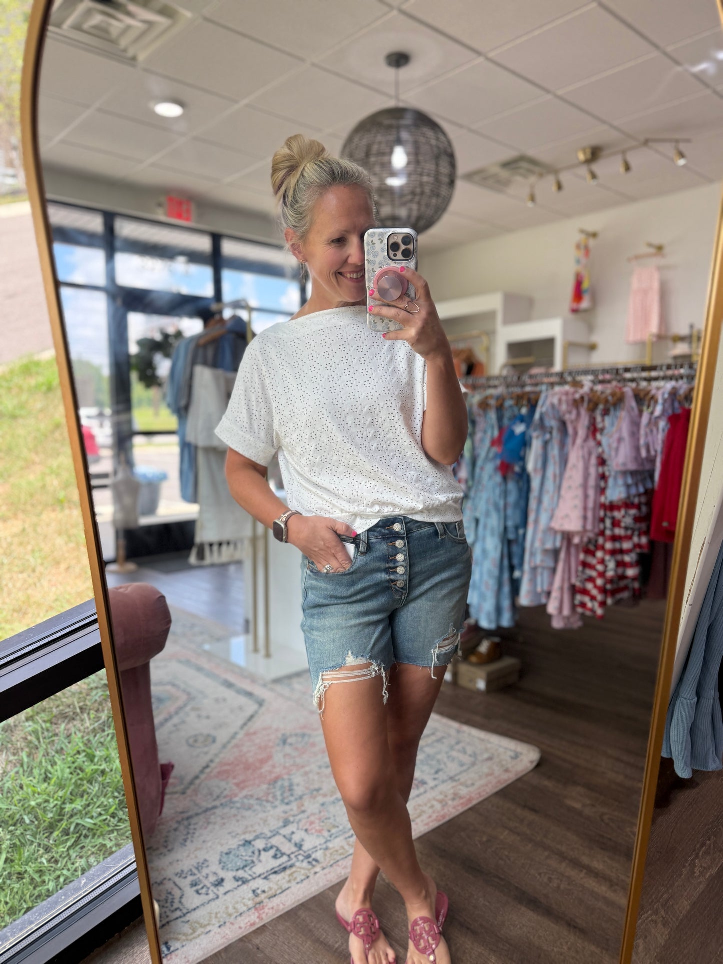 JB Button Fly Destroy Short