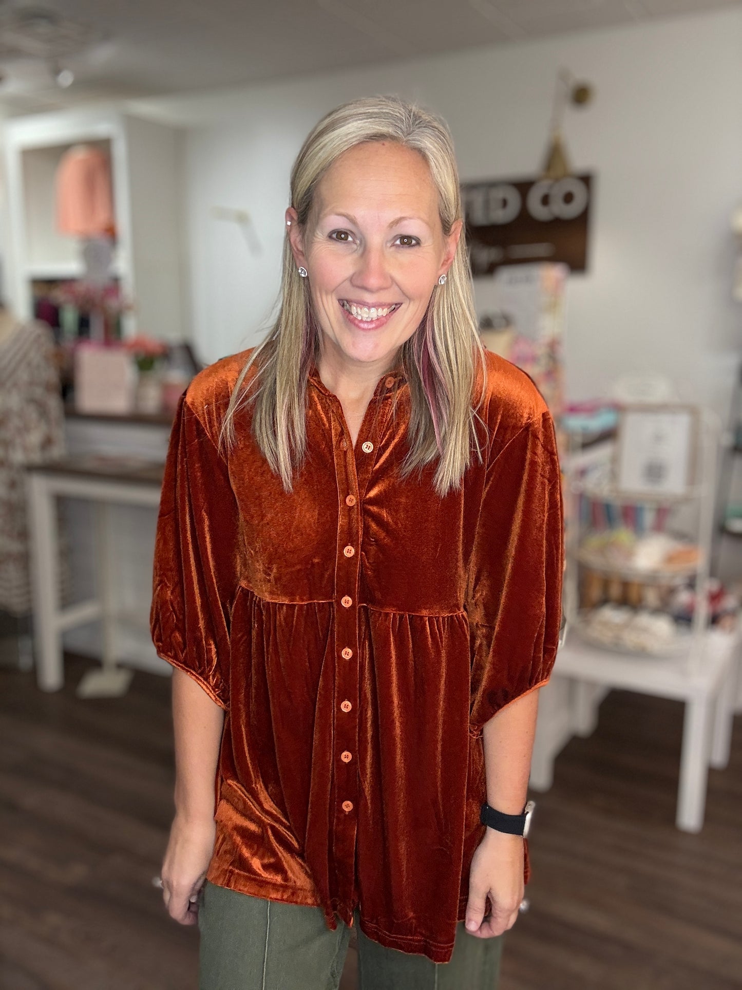 Maple Velvet Tunic (S)