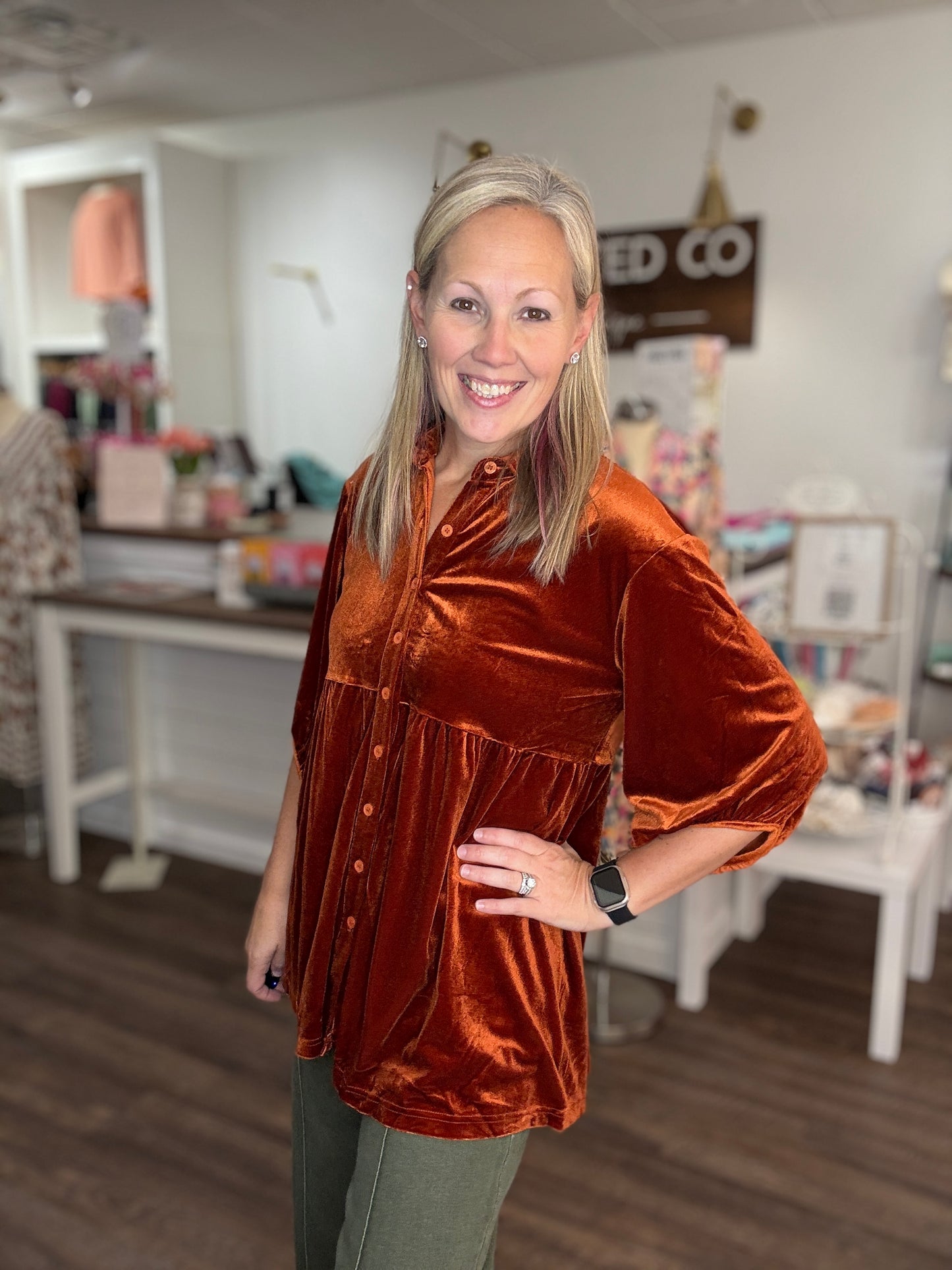 Maple Velvet Tunic (S)