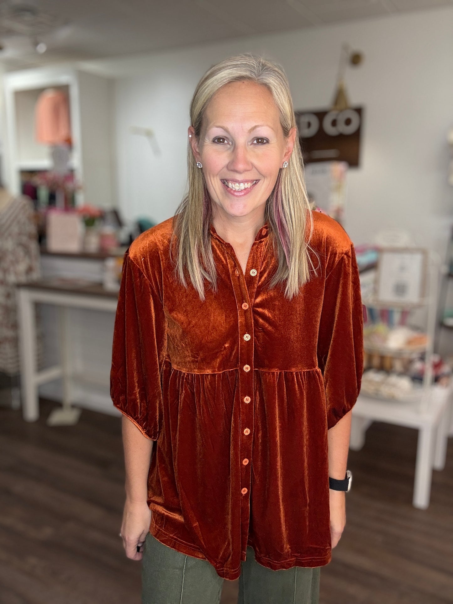 Maple Velvet Tunic (S)