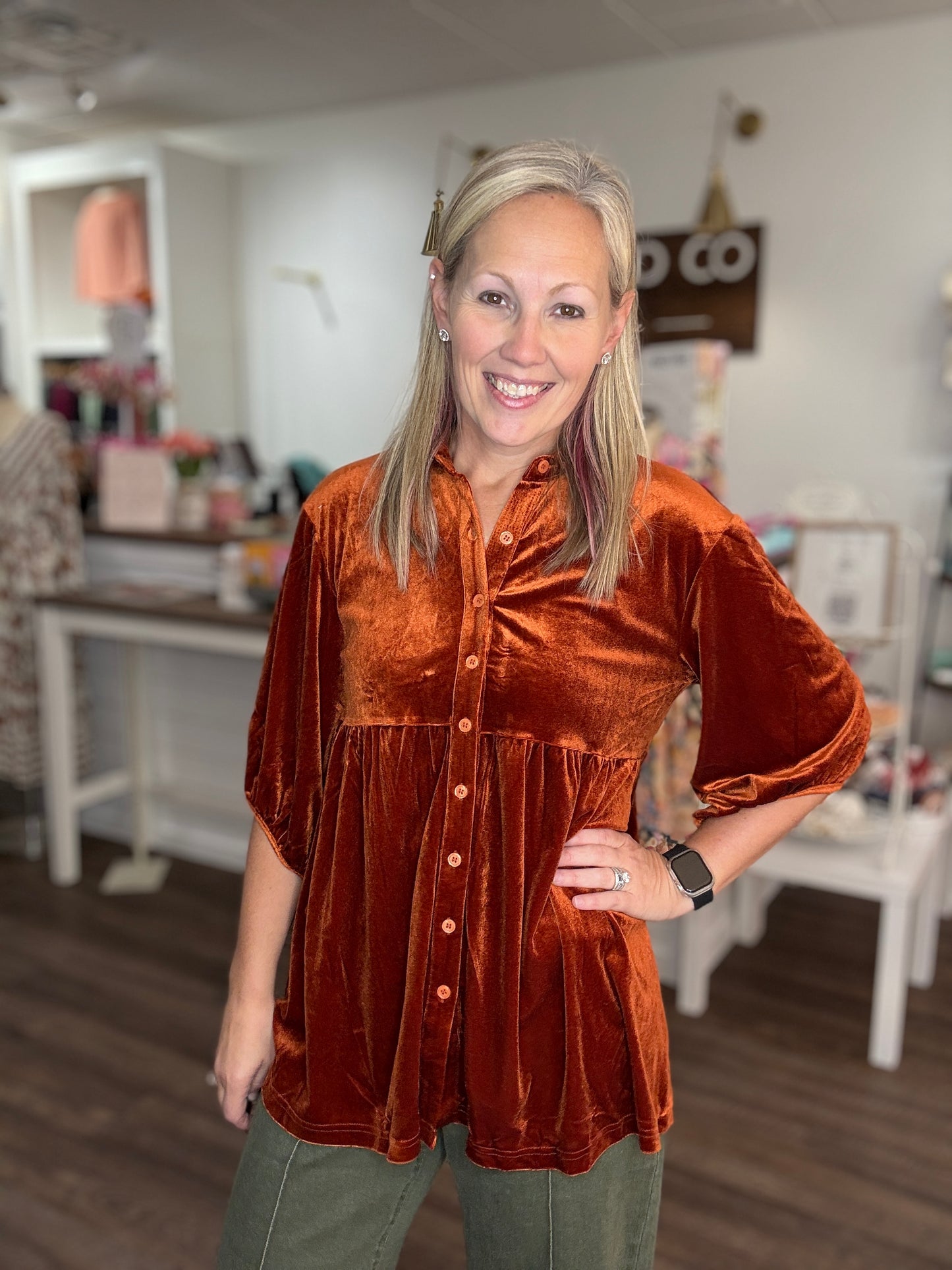 Maple Velvet Tunic (S)