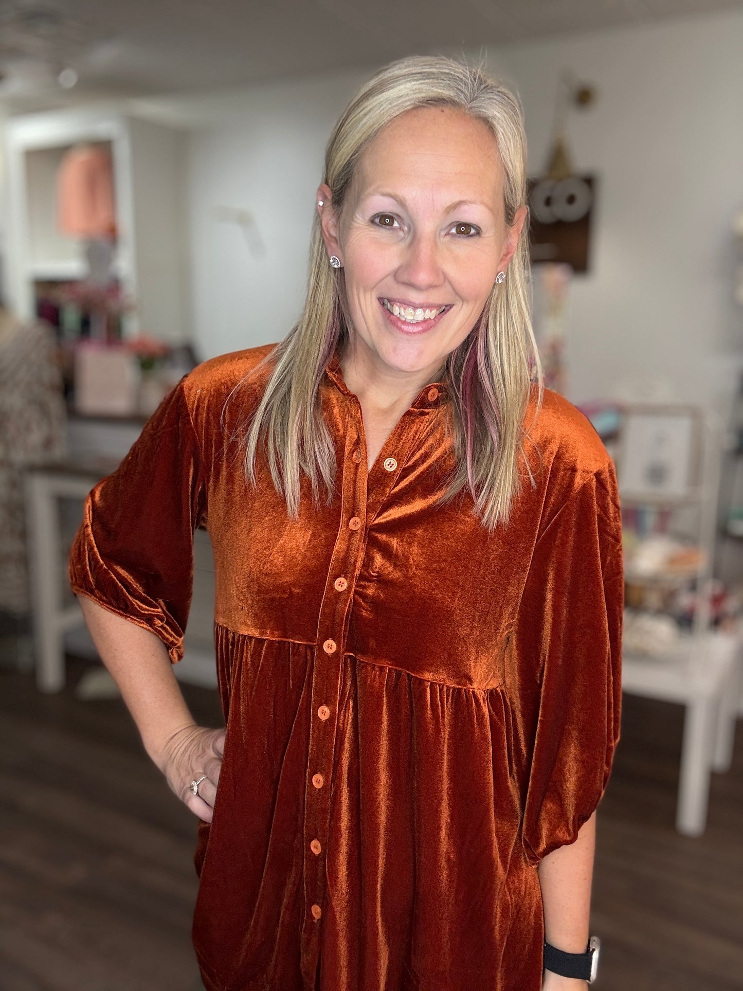 Maple Velvet Tunic (S)