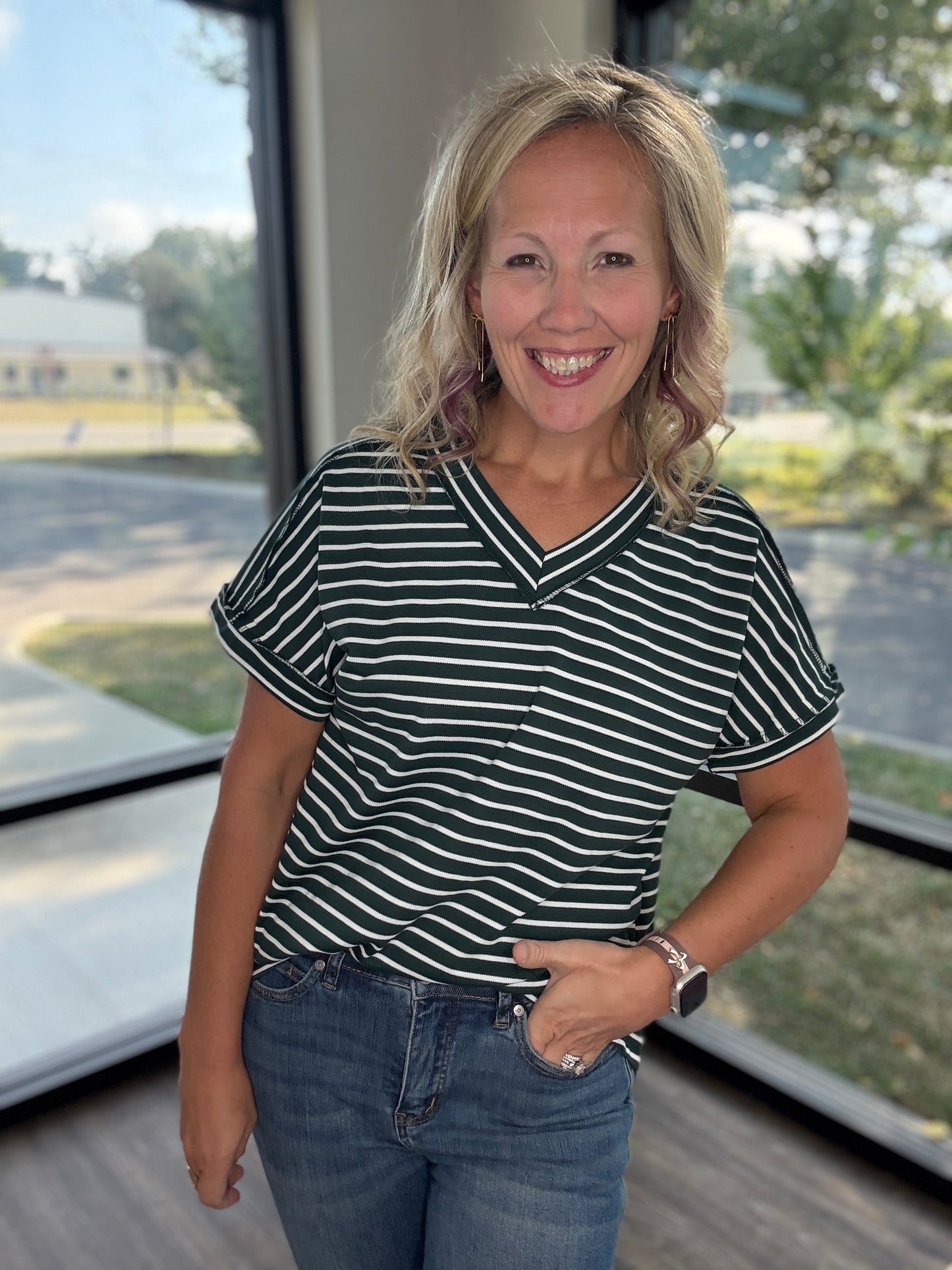 The Lucy Stripe Top