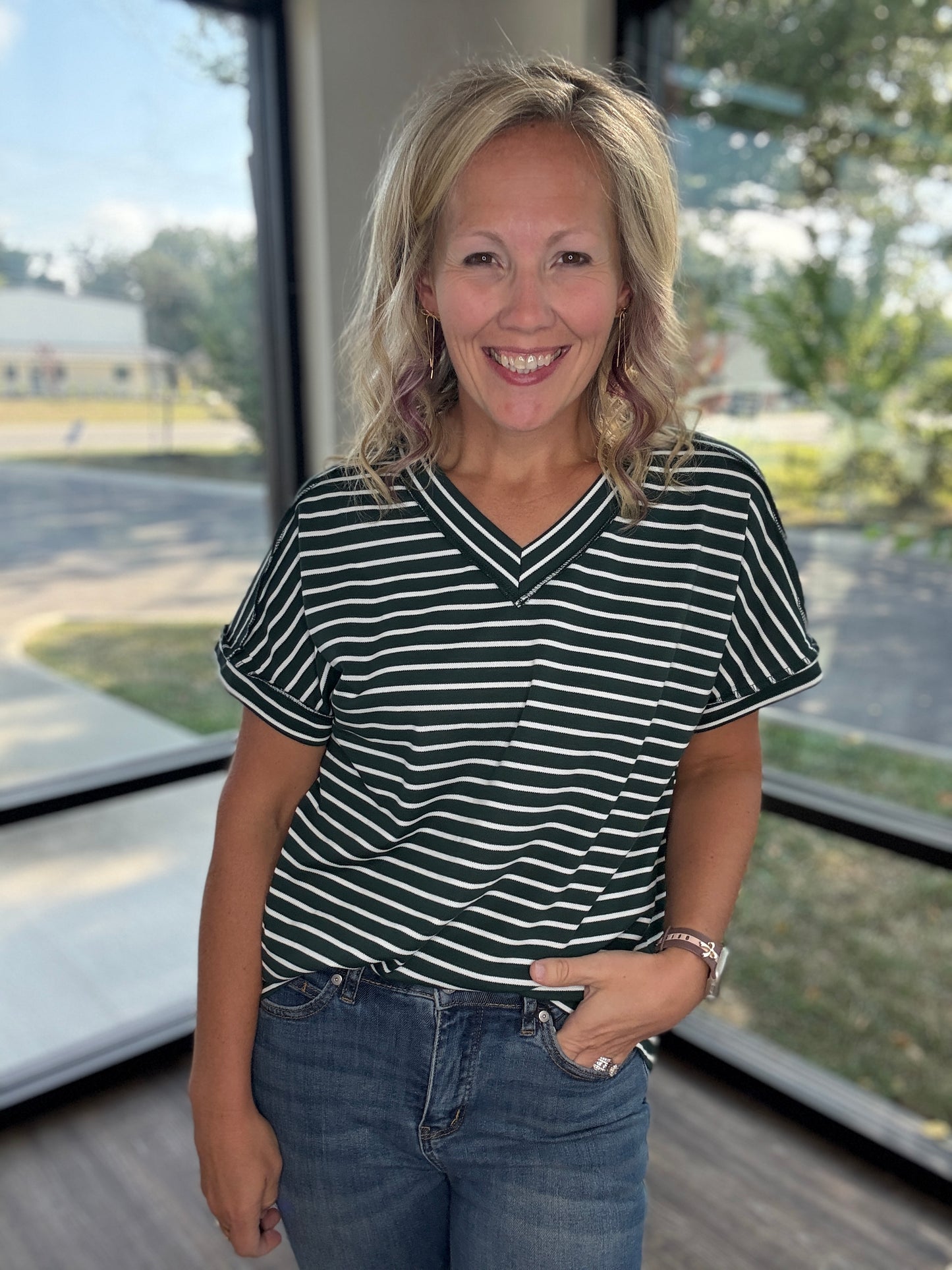 The Lucy Stripe Top