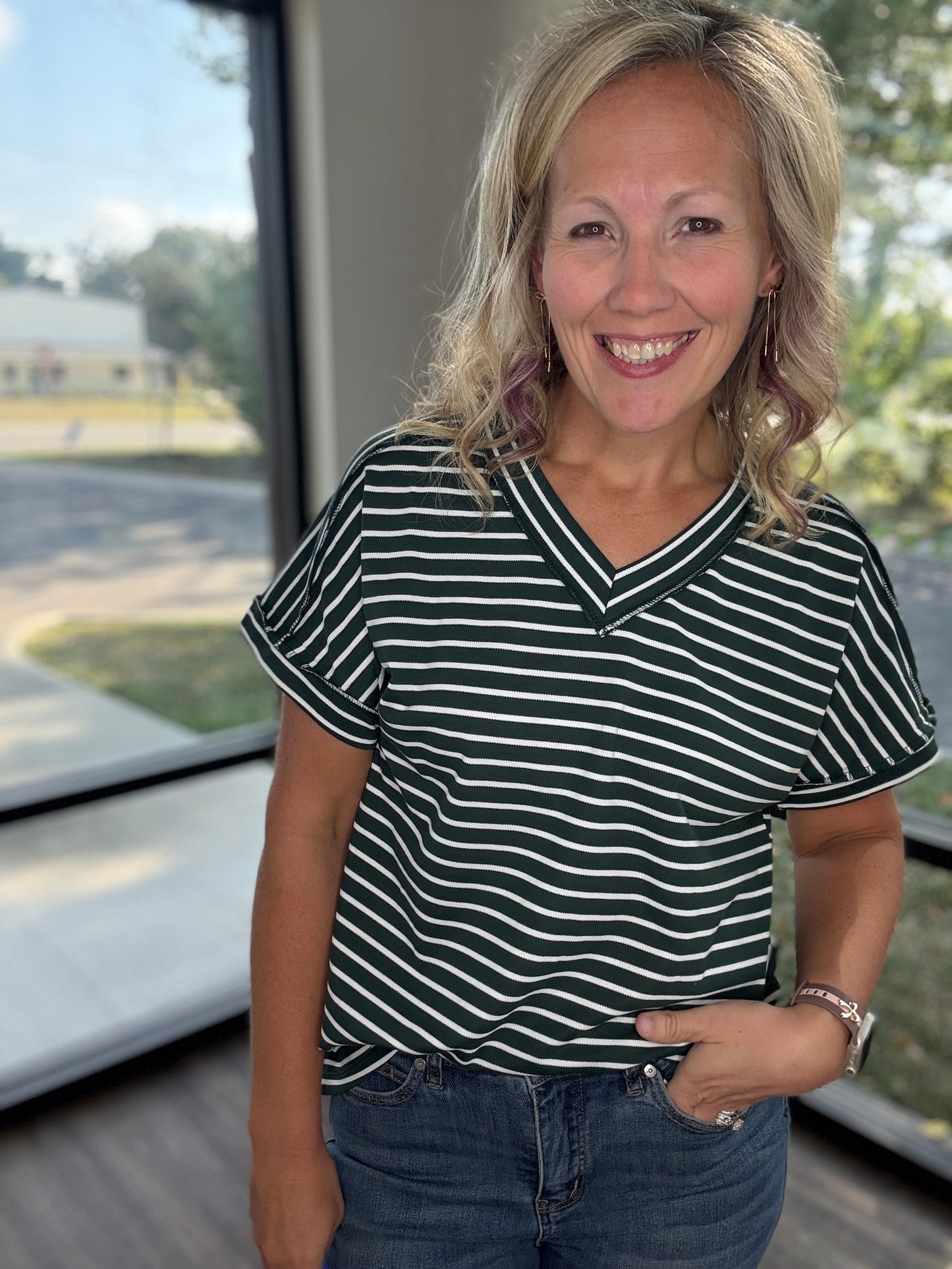 The Lucy Stripe Top