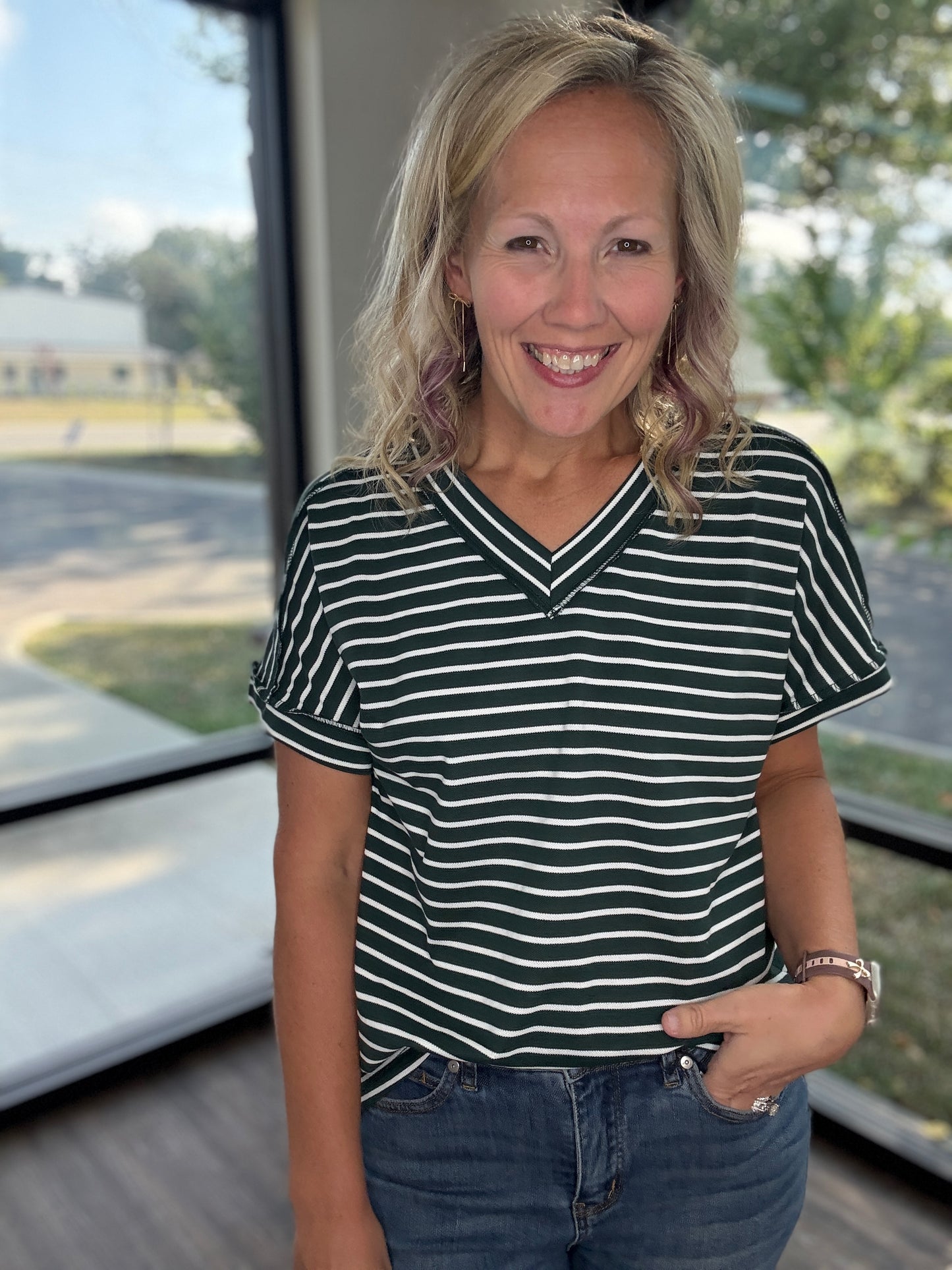The Lucy Stripe Top