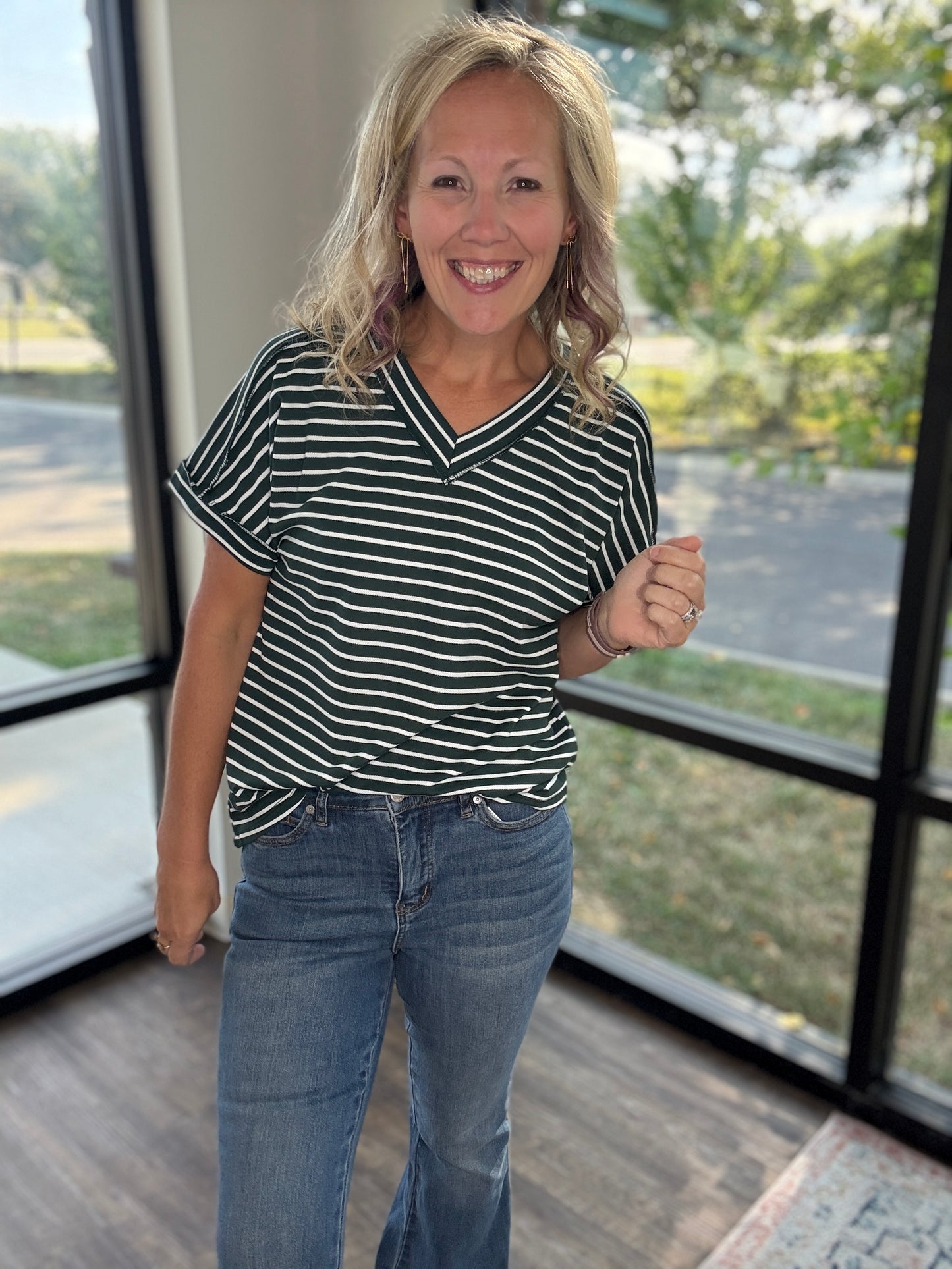The Lucy Stripe Top