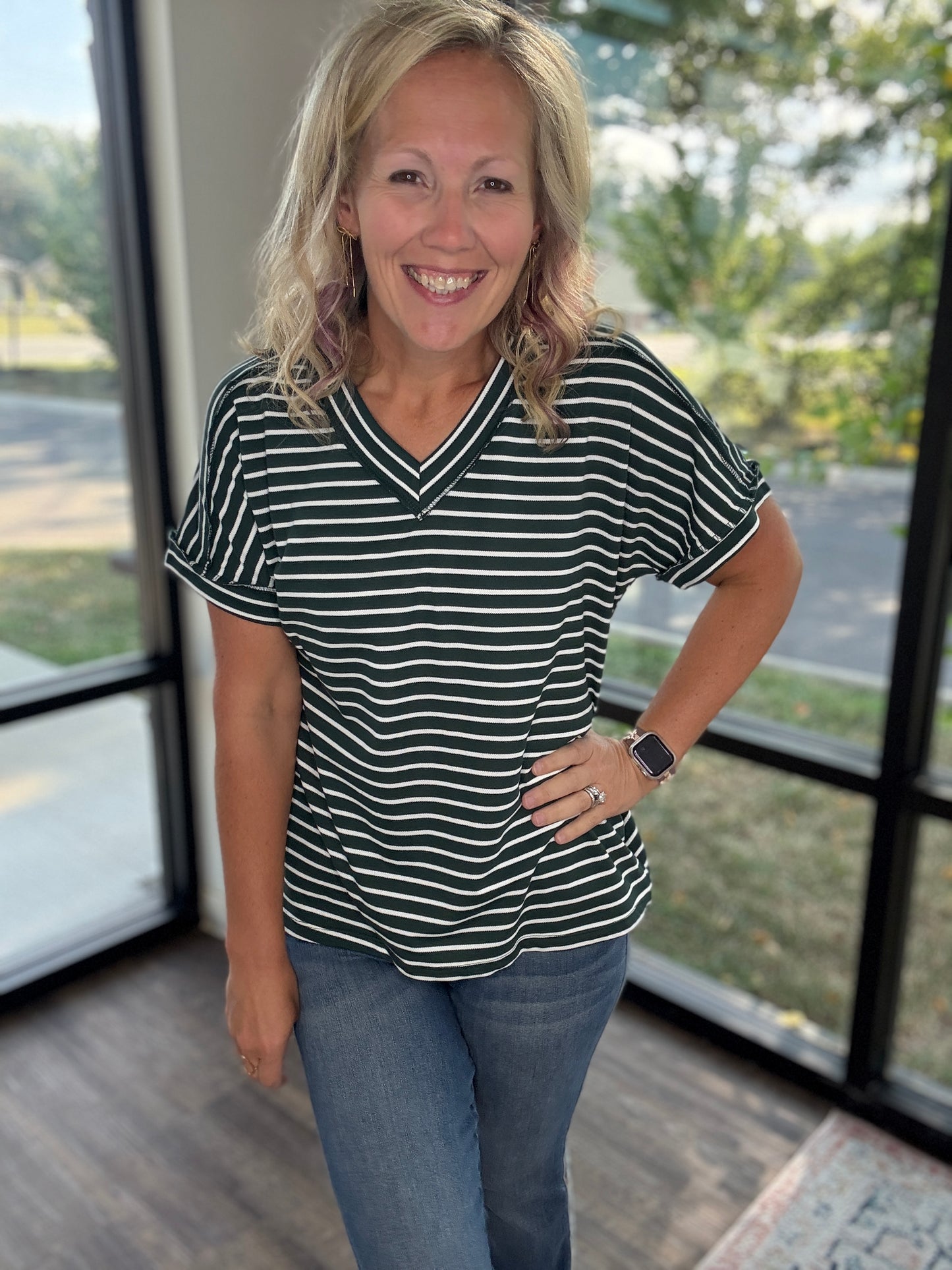 The Lucy Stripe Top
