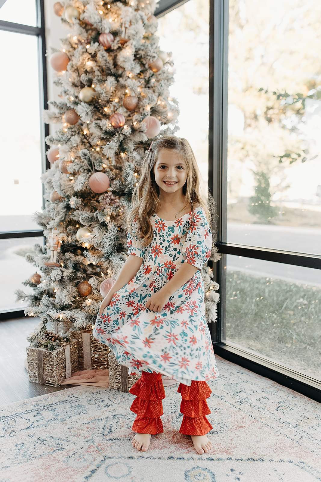 Cheery Ruffle Leggings