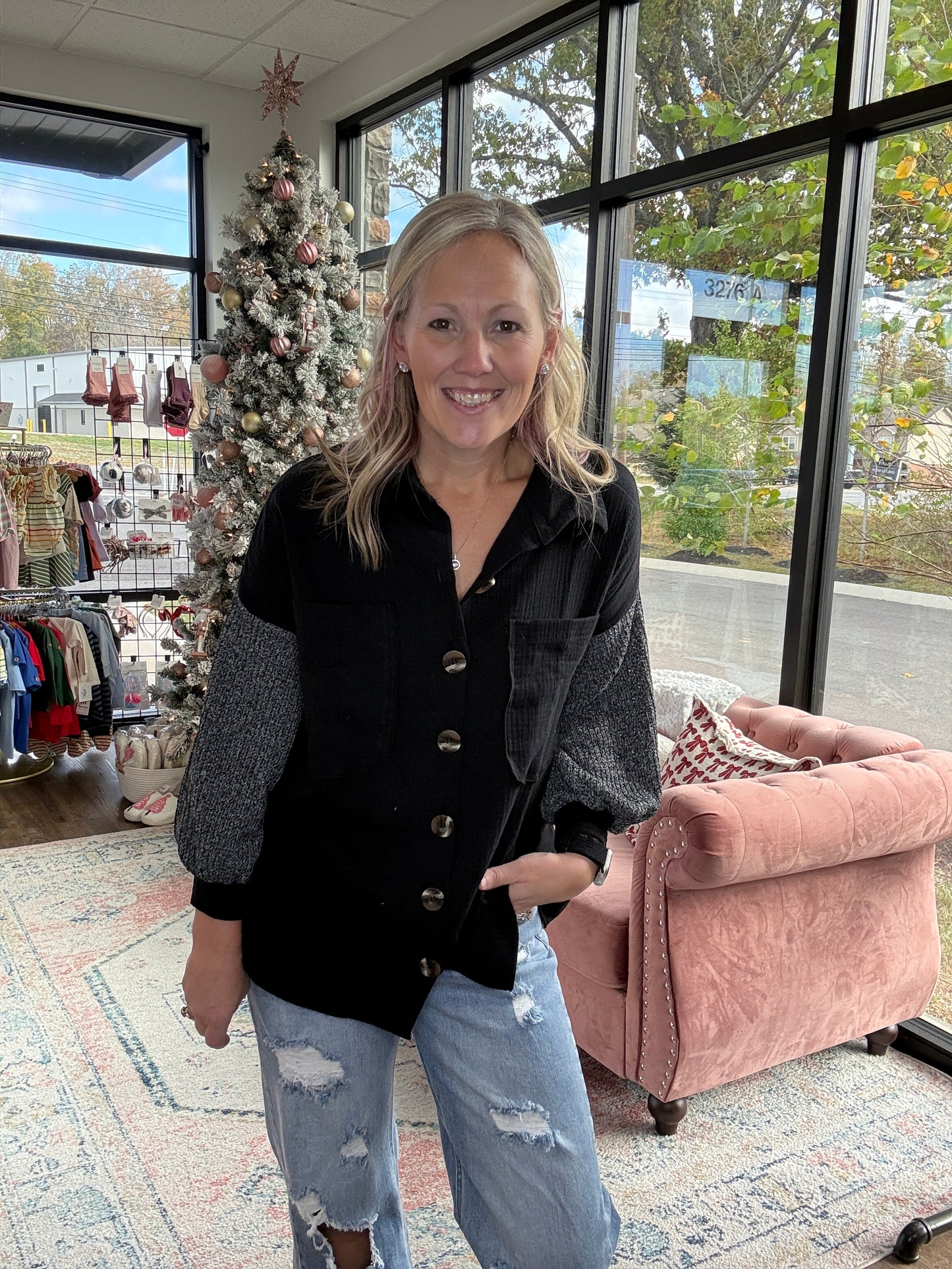 In the Moment Top- Black