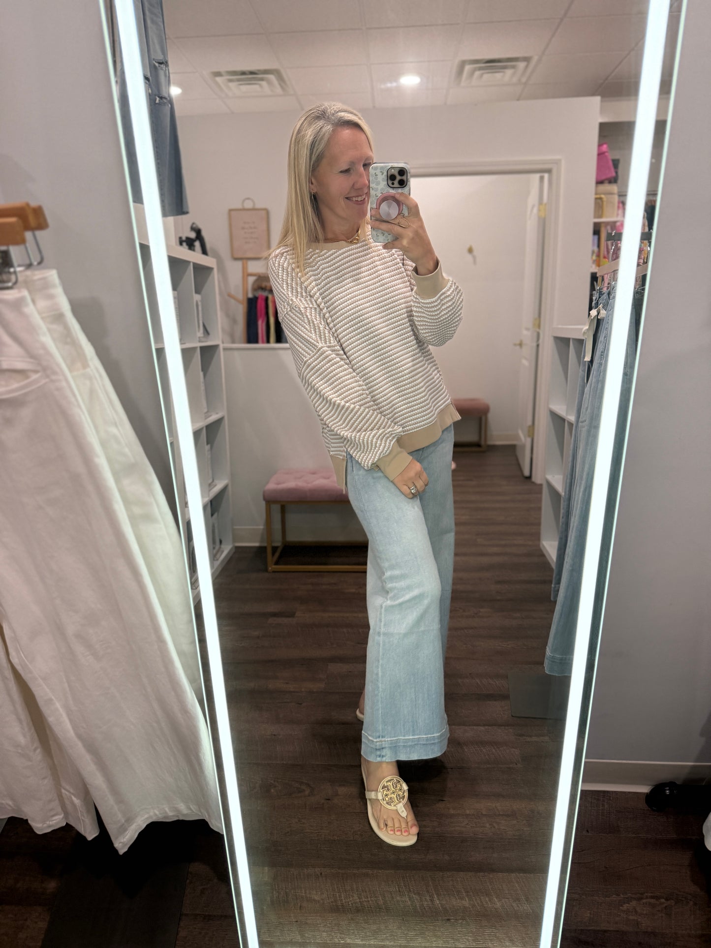 Cappuccino Striped Top