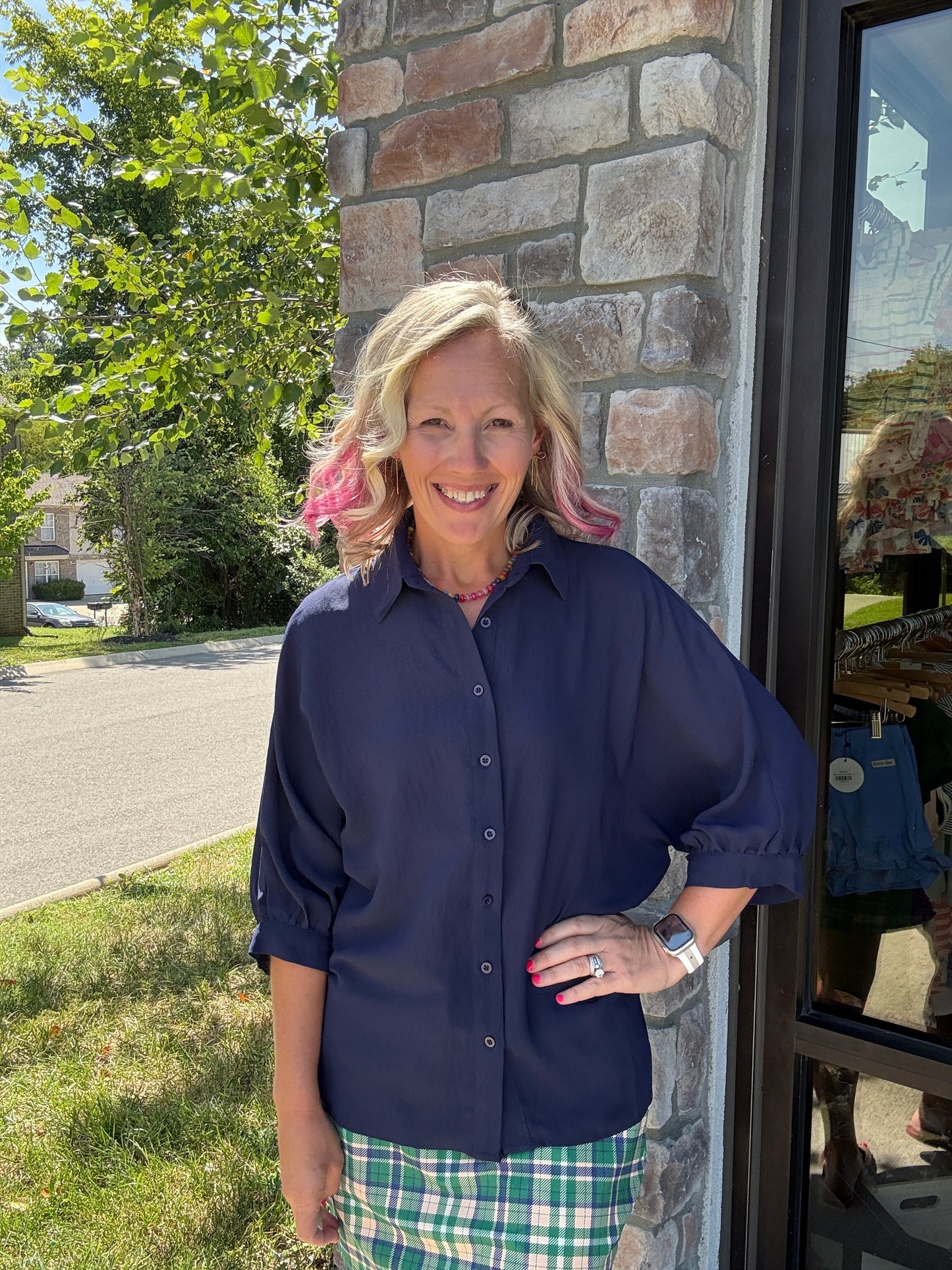 Sutton Top- Navy