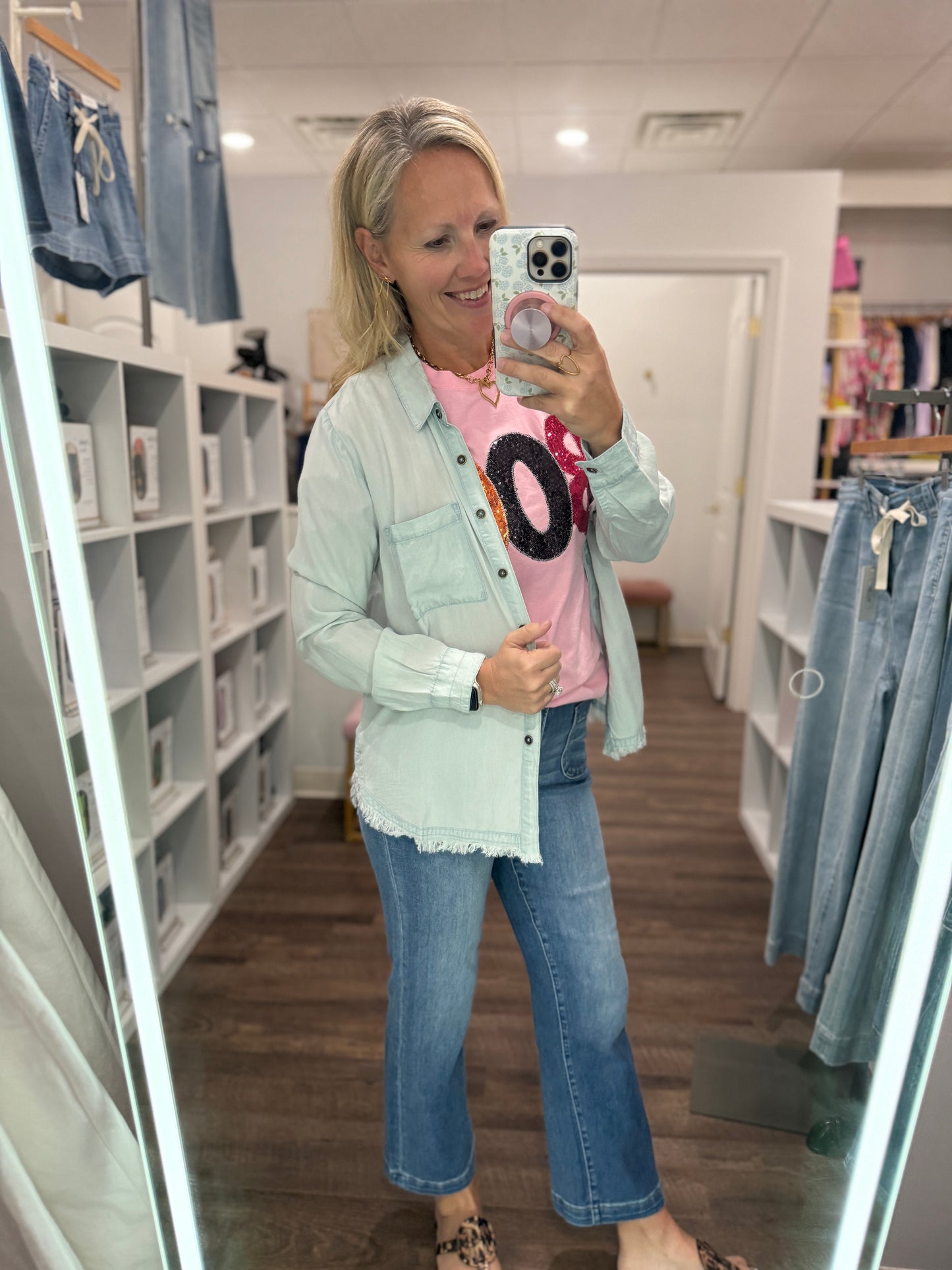 Shameless Chambray Button Up