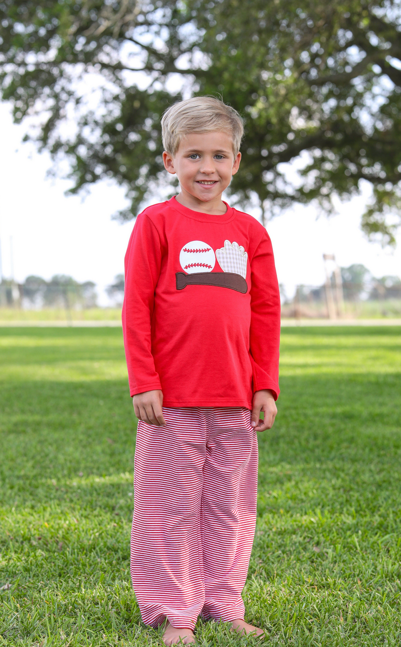 Baseball Applique Pant Set