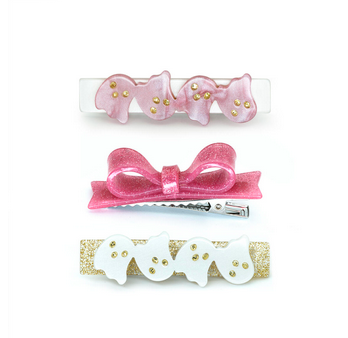 Ghost & Bow Alligator Clips