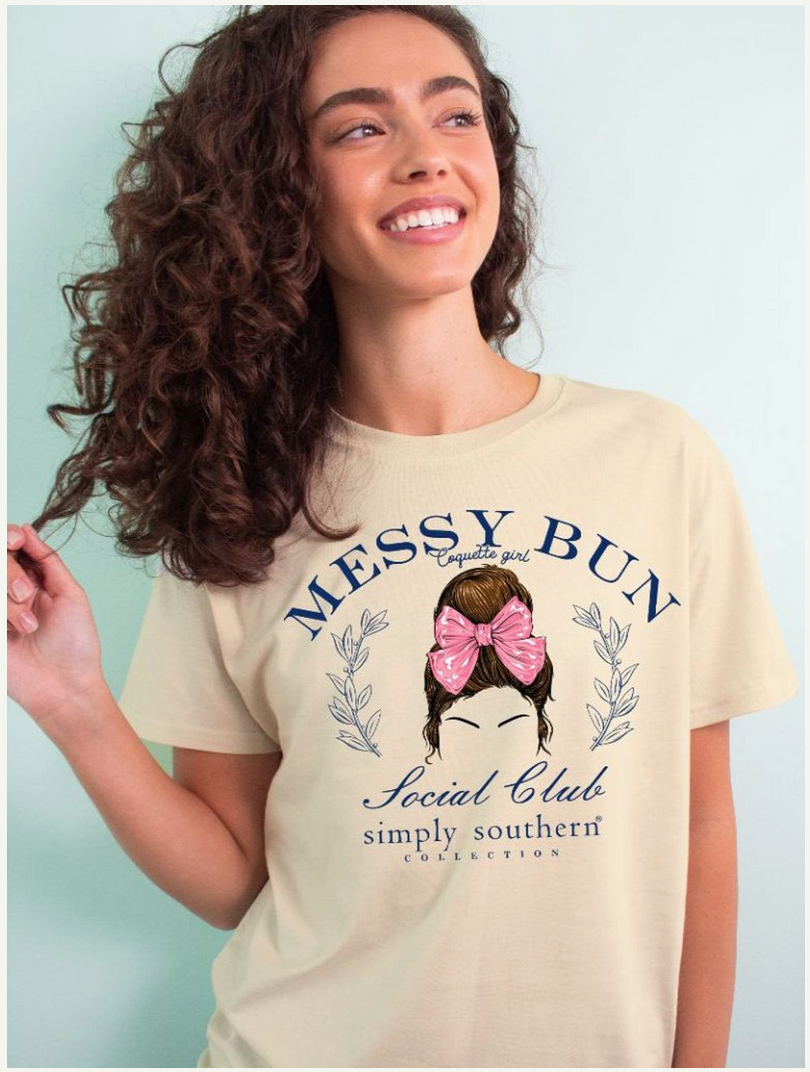 Messy Bun Tee (M & 2XL)