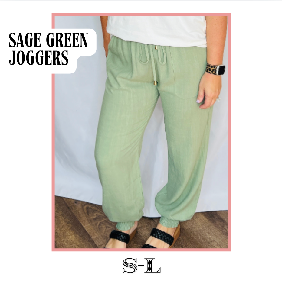 Sage Green Joggers