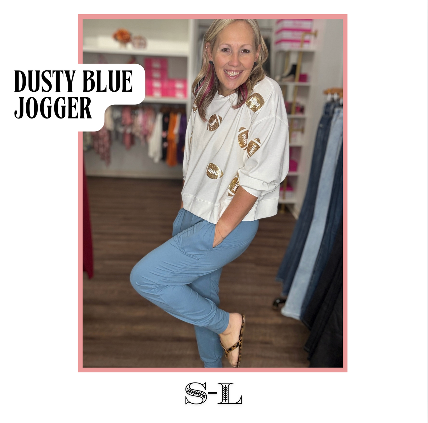 Dusty Blue Joggers