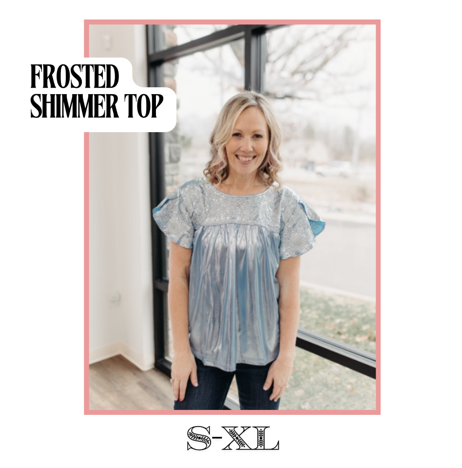 Frosted Shimmer Top