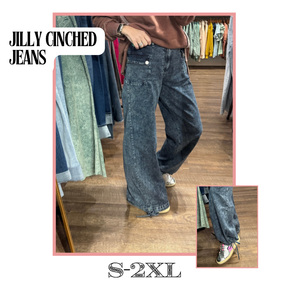 Jilly Cinch Hem Jeans