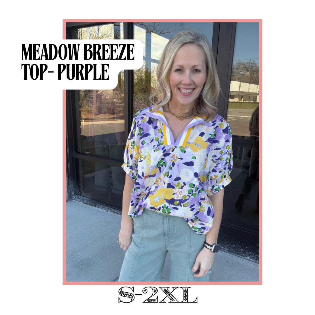 Meadow Breeze Top- Purple