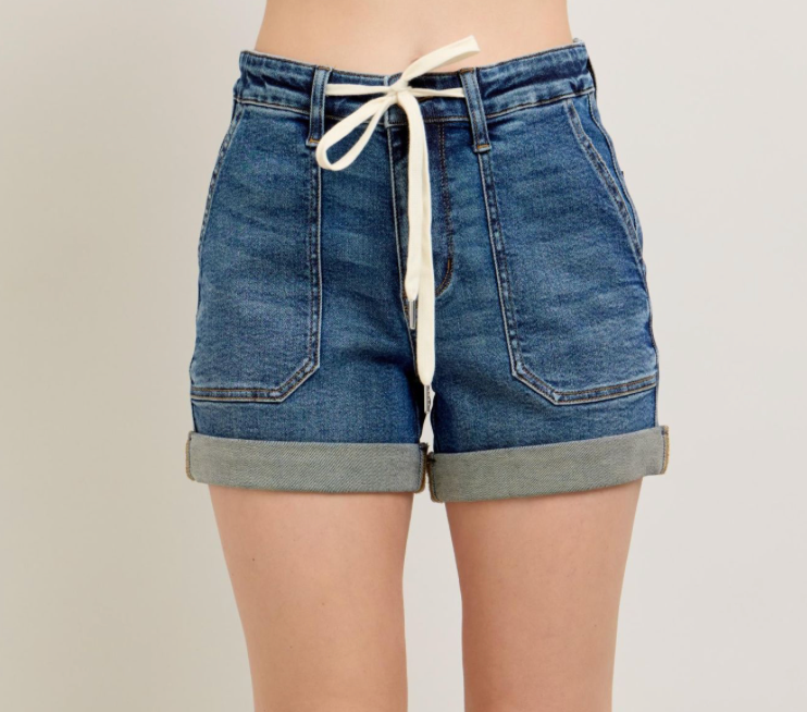 JB Jogger Shorts- Dark Wash