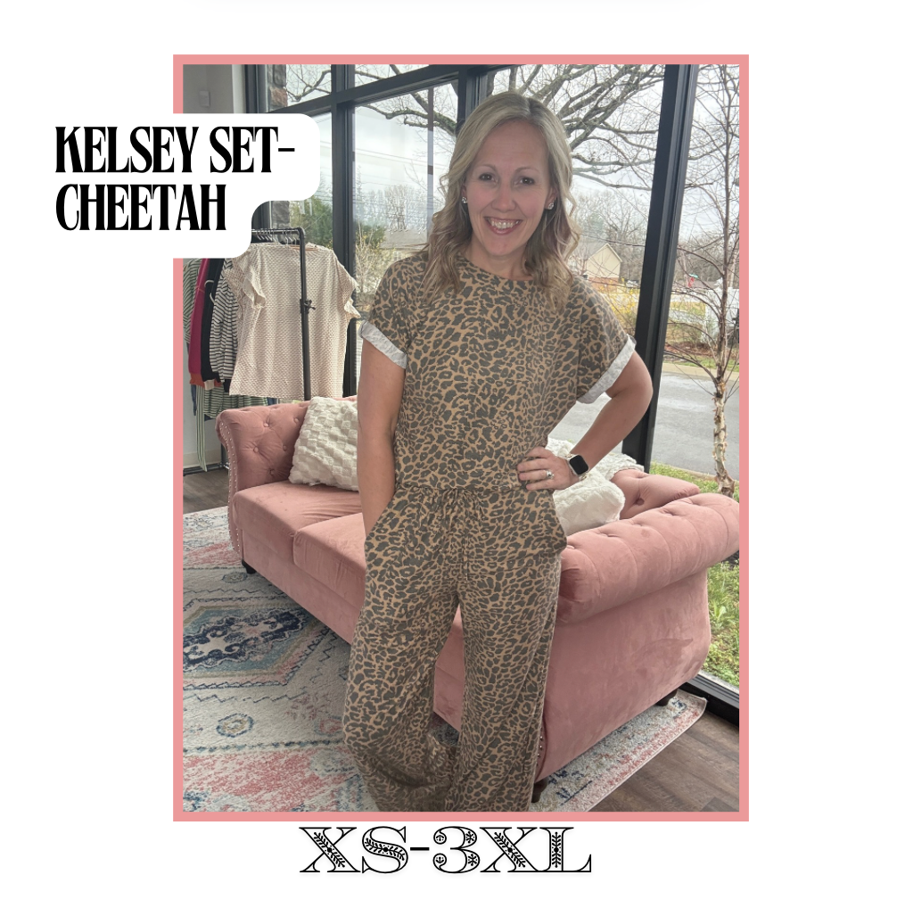 Kelsey Set- Cheetah