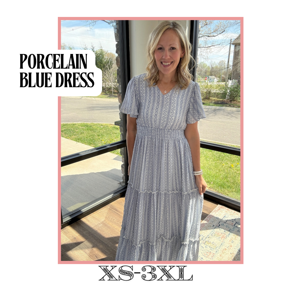 Porcelain Blue Dress