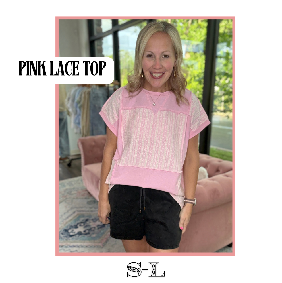 Pink Lace Top